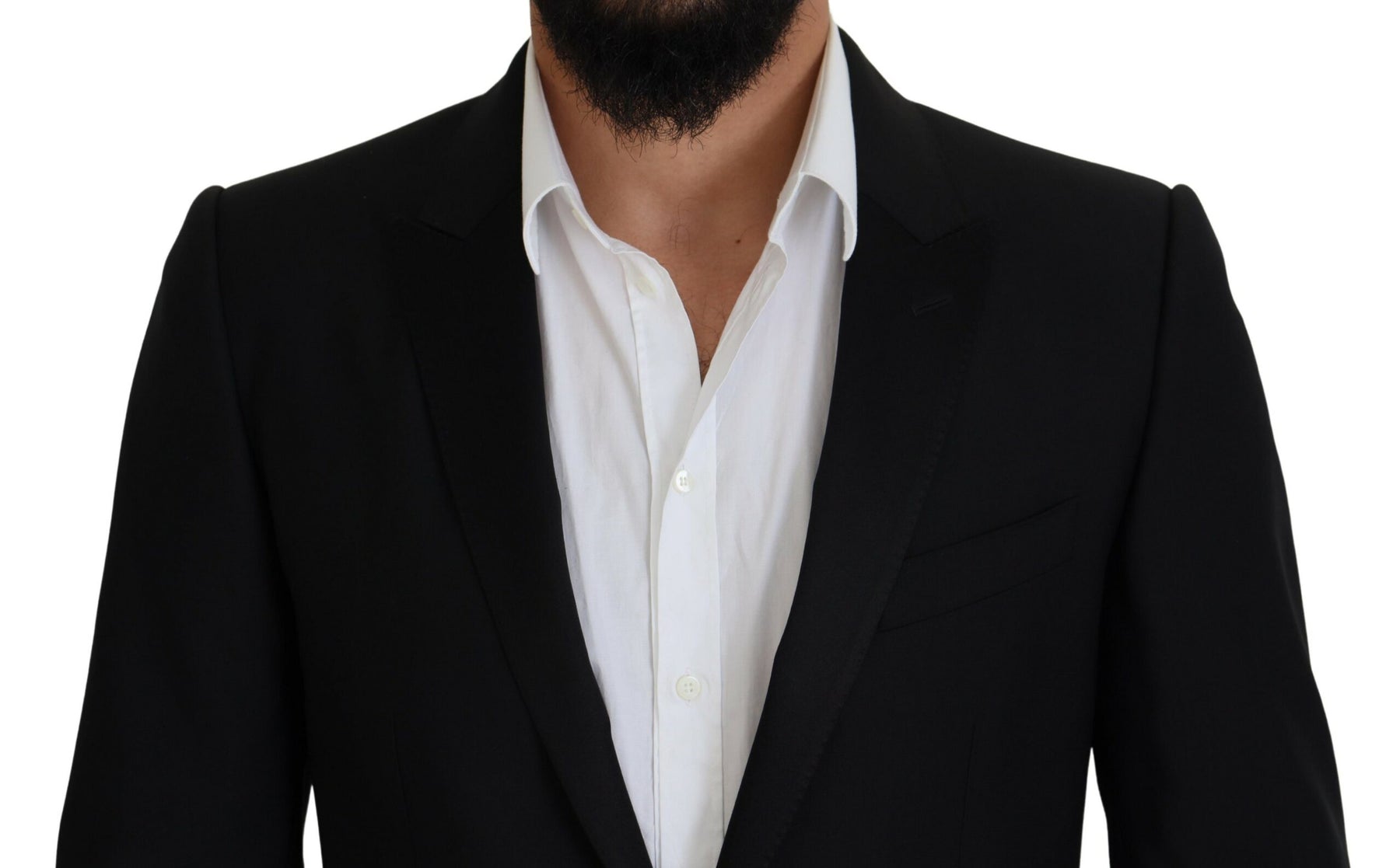 Dolce & Gabbana Black Slim Fit Formal Martini Blazer | Regal Royce