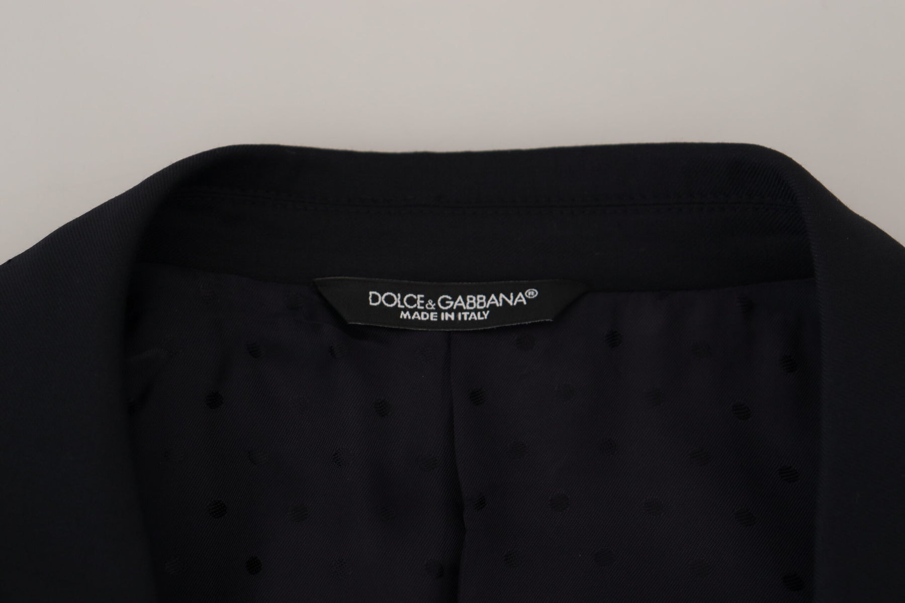 Dolce & Gabbana Dark Blue Wool Formal Sicilia Blazer | Regal Royce