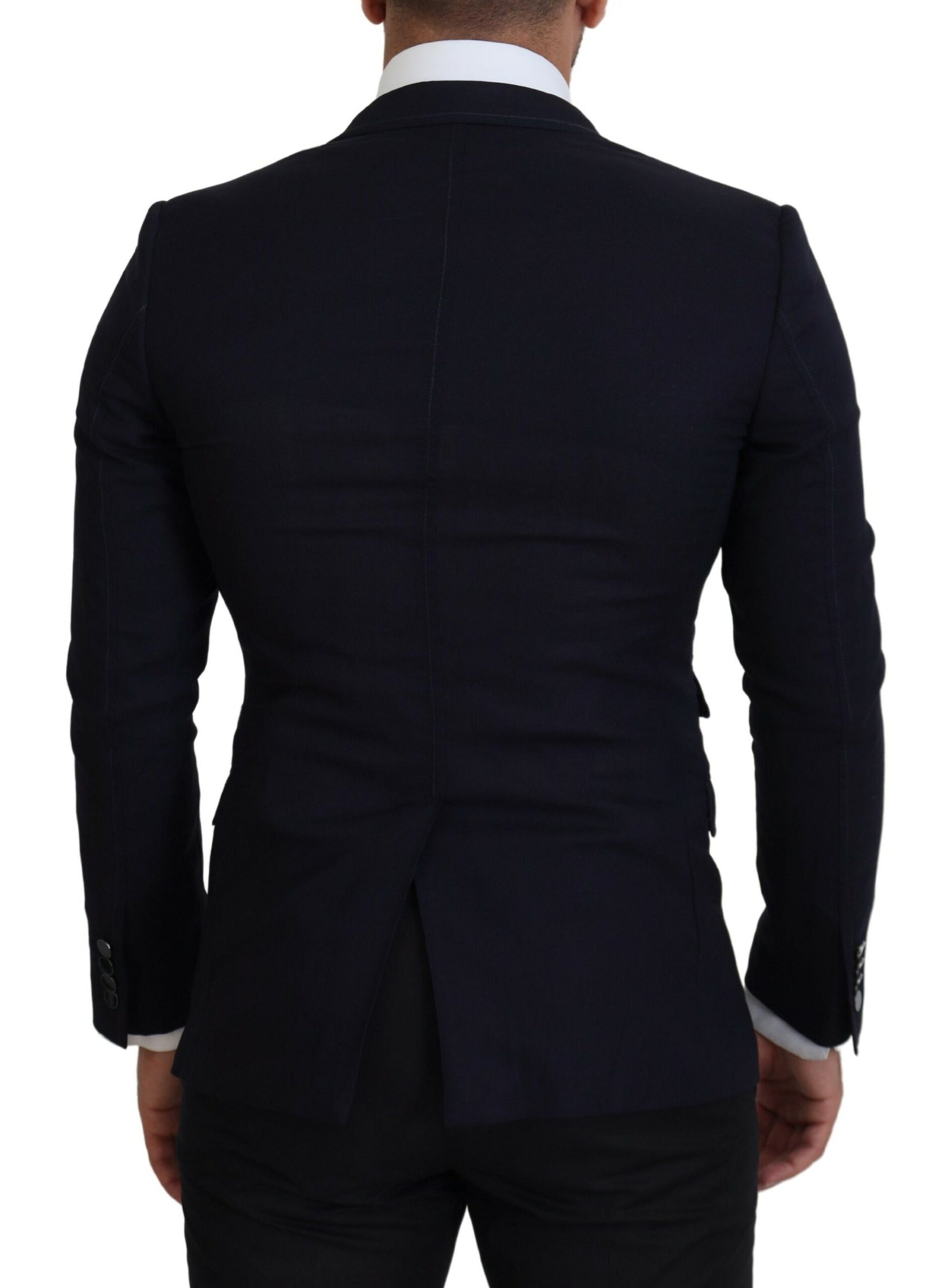 Dolce & Gabbana Blue Wool Formal Taormina Blazer | Regal Royce