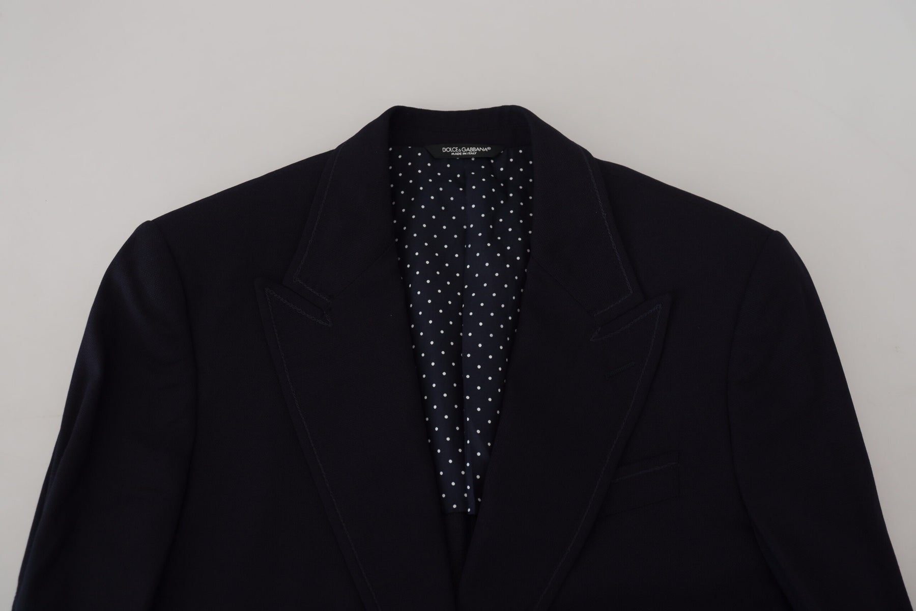 Dolce & Gabbana Blue Wool Formal Taormina Blazer | Regal Royce