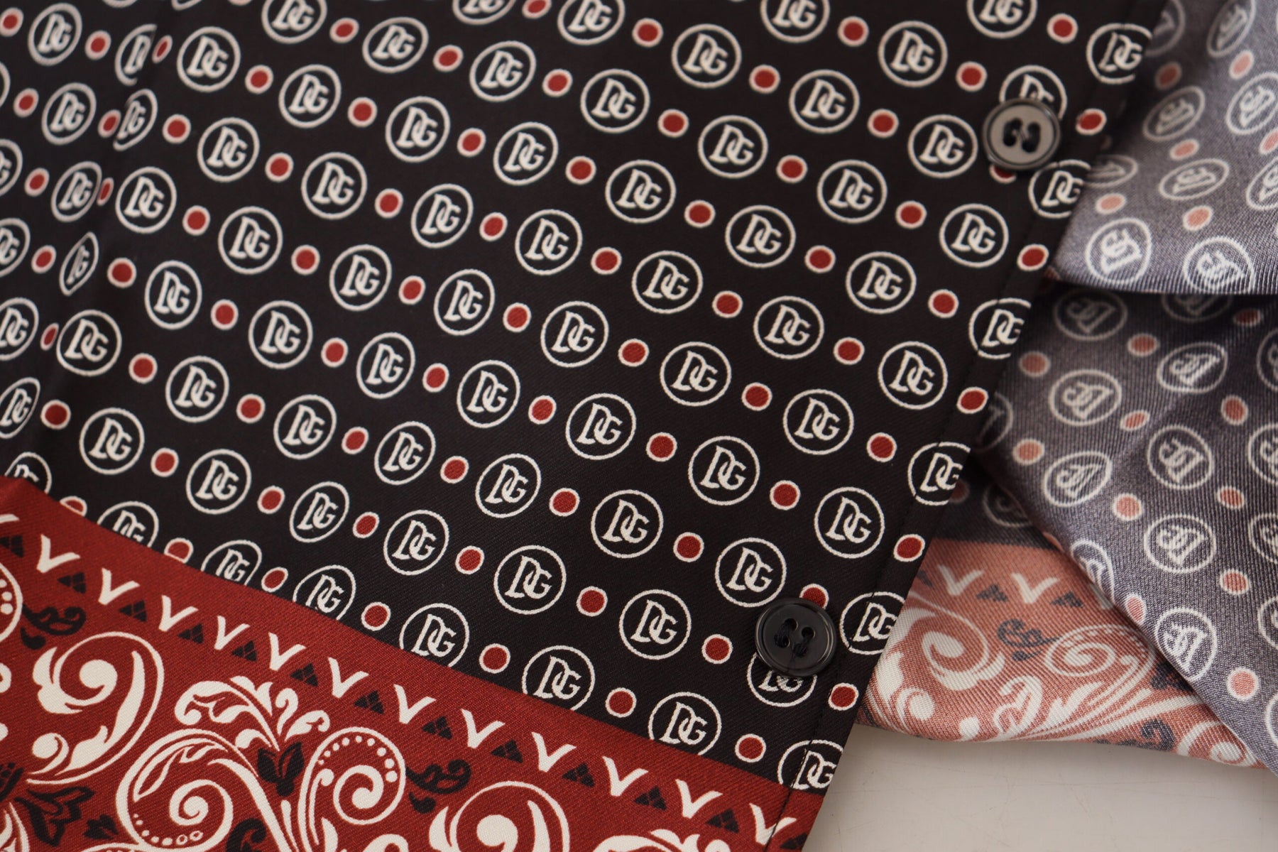 Dolce & Gabbana Multicolor Patterned Silk Casual Shirt | Regal Royce