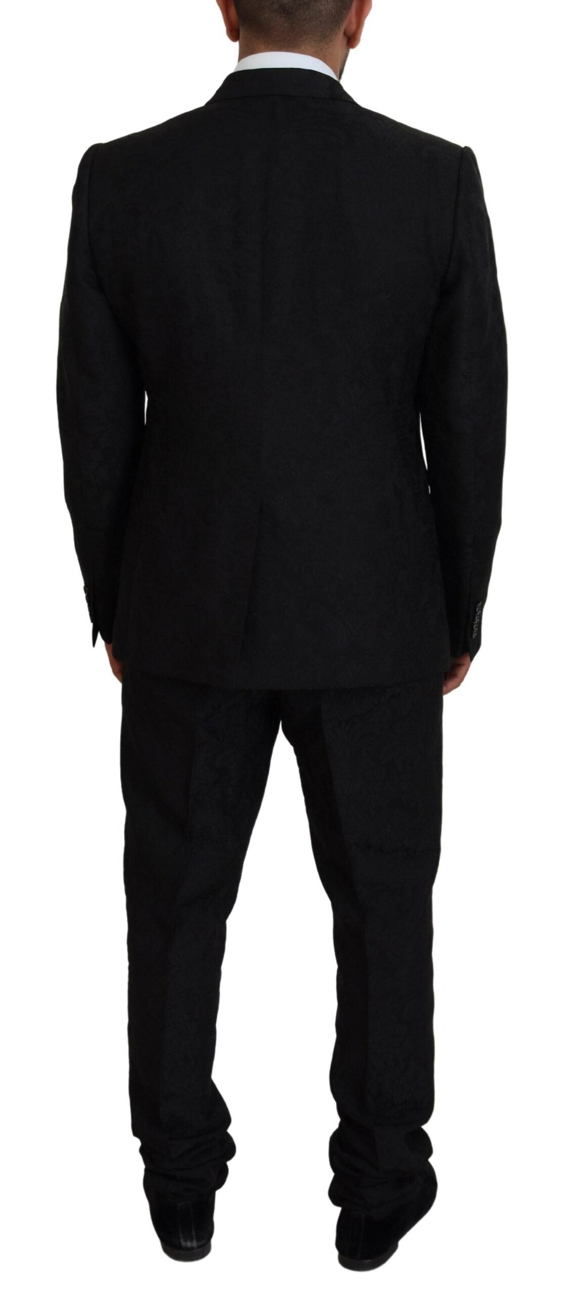 Dolce & Gabbana Black Single Breasted 2 Piece MARTINI Suit | Regal Royce