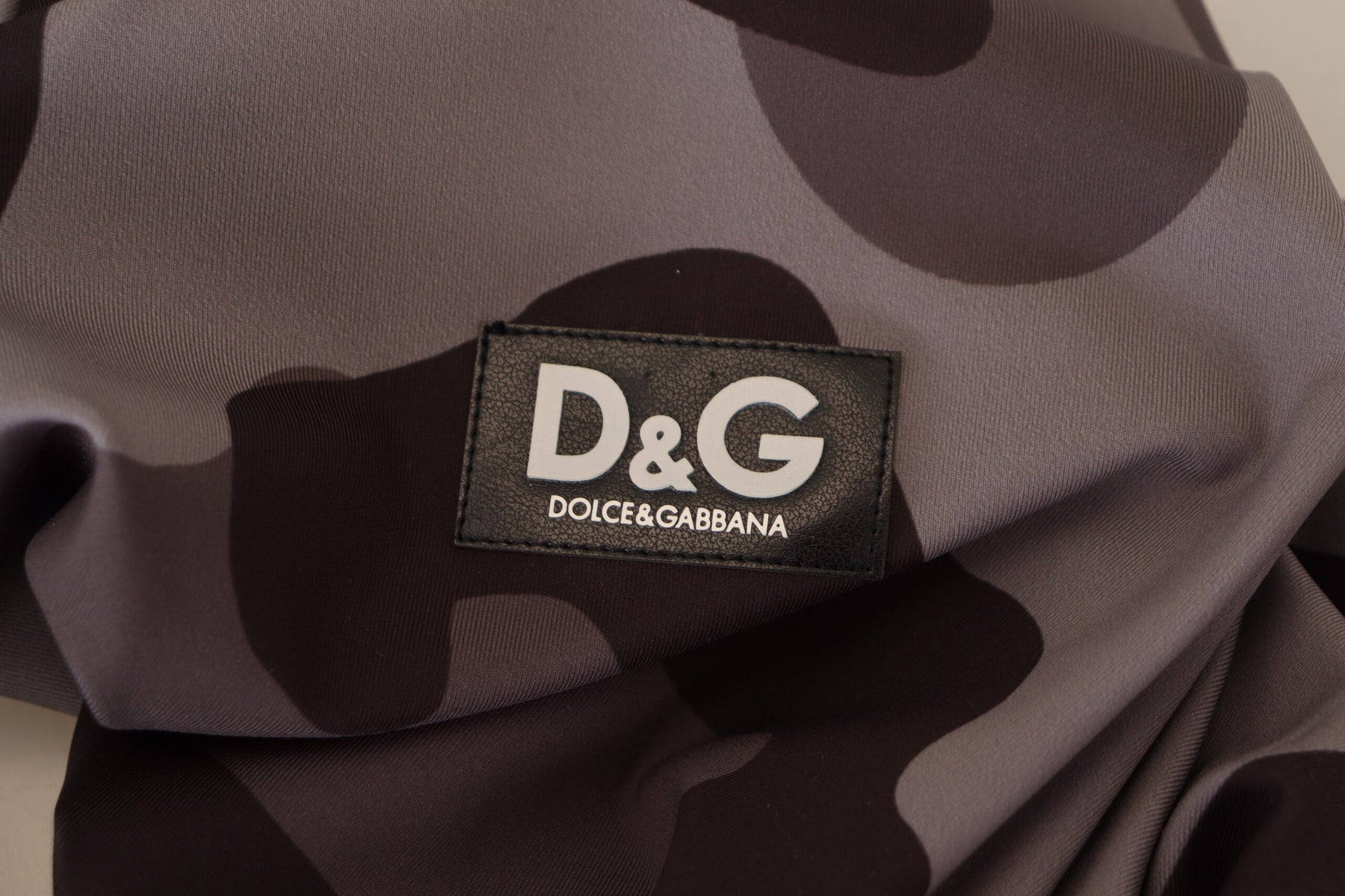 Dolce & Gabbana Gray Patterned Polyester Wetsuit Swimwear | Regal Royce