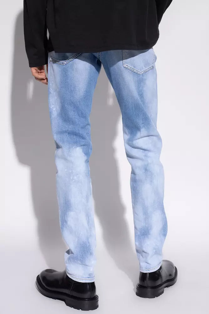Dsquared² Blue Cotton Men Jeans