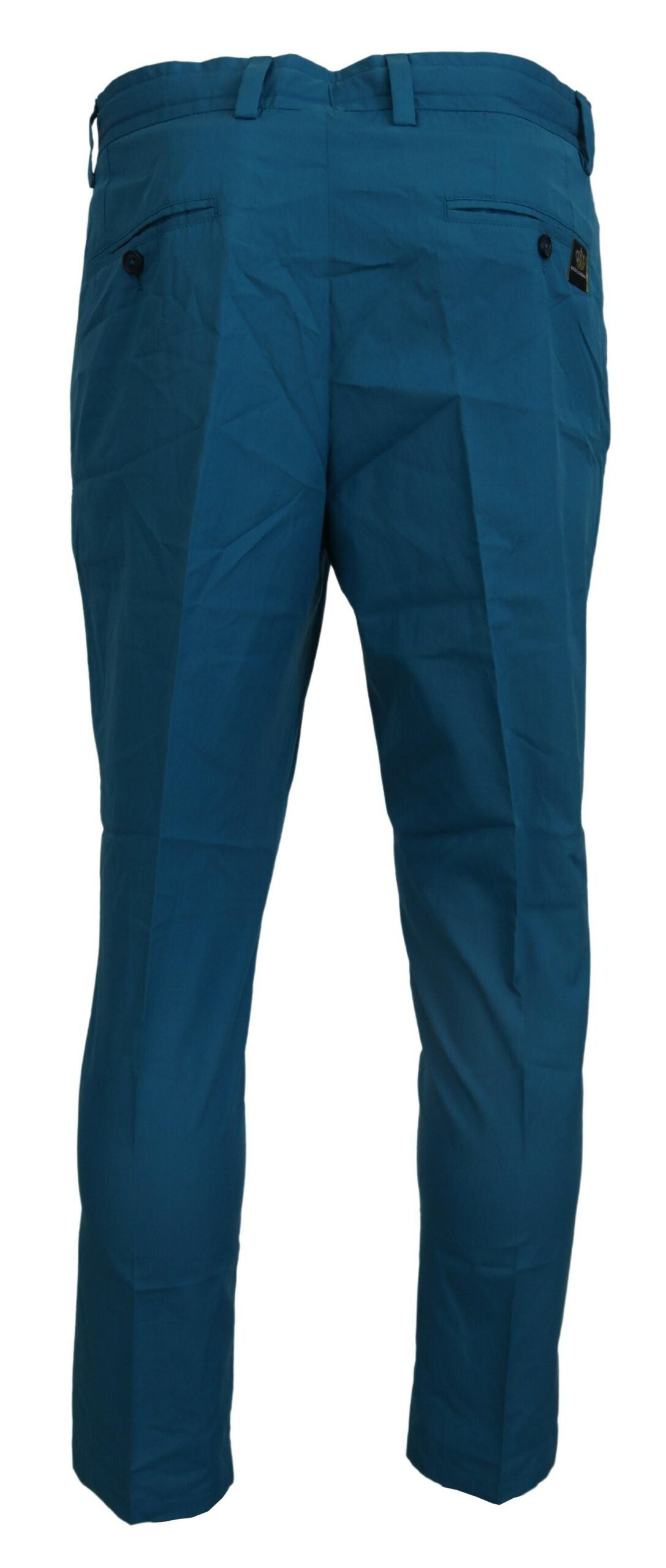 Dolce & Gabbana Blue Cotton Chinos Trousers Pants | Regal Royce