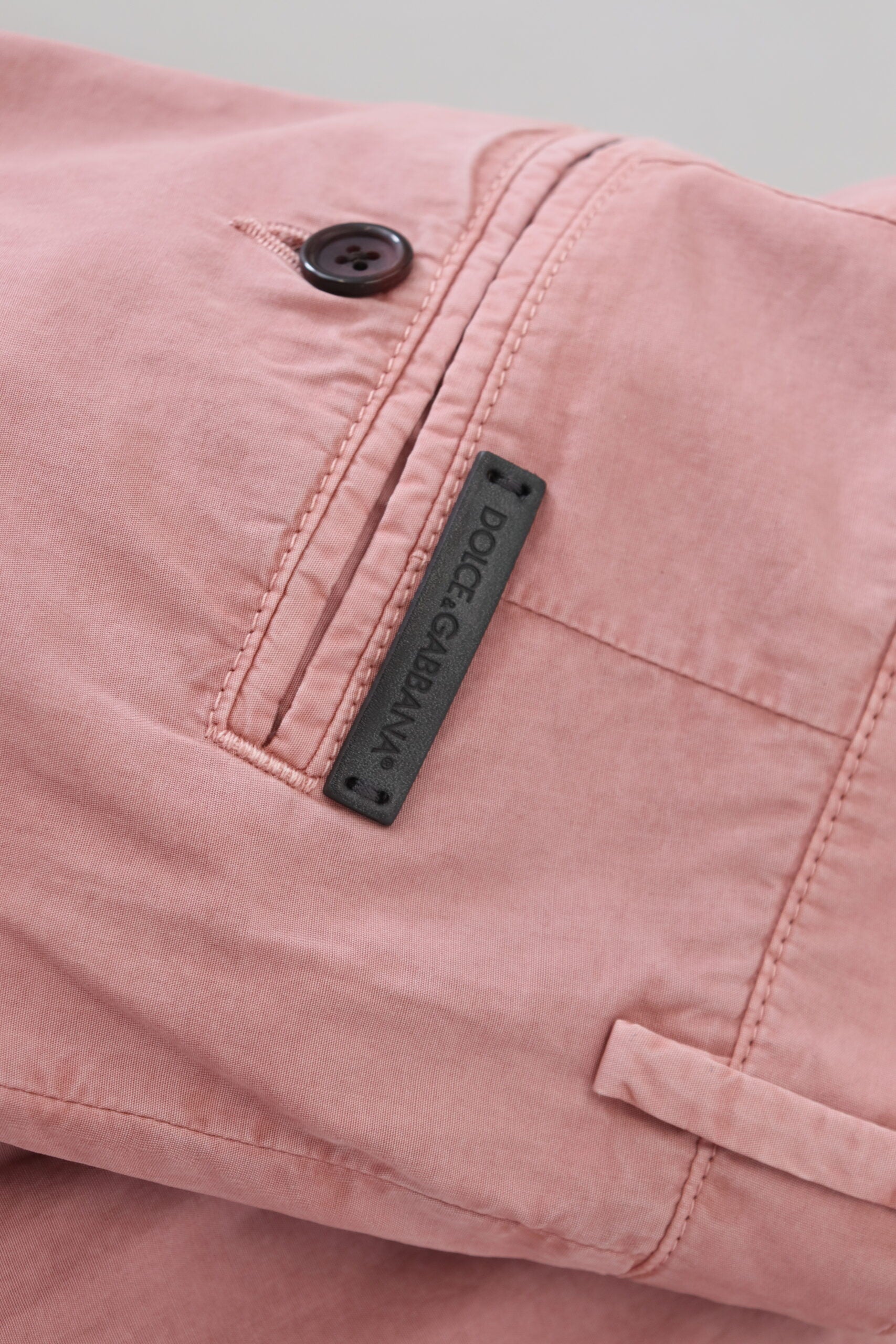 Dolce & Gabbana Pink Chinos Cotton Casual Mens Shorts | Regal Royce