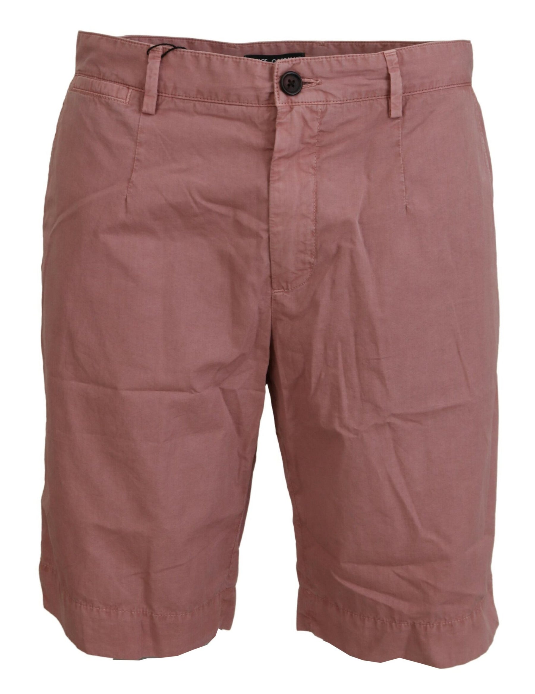 Dolce & Gabbana Pink Chinos Cotton Casual Mens Shorts | Regal Royce