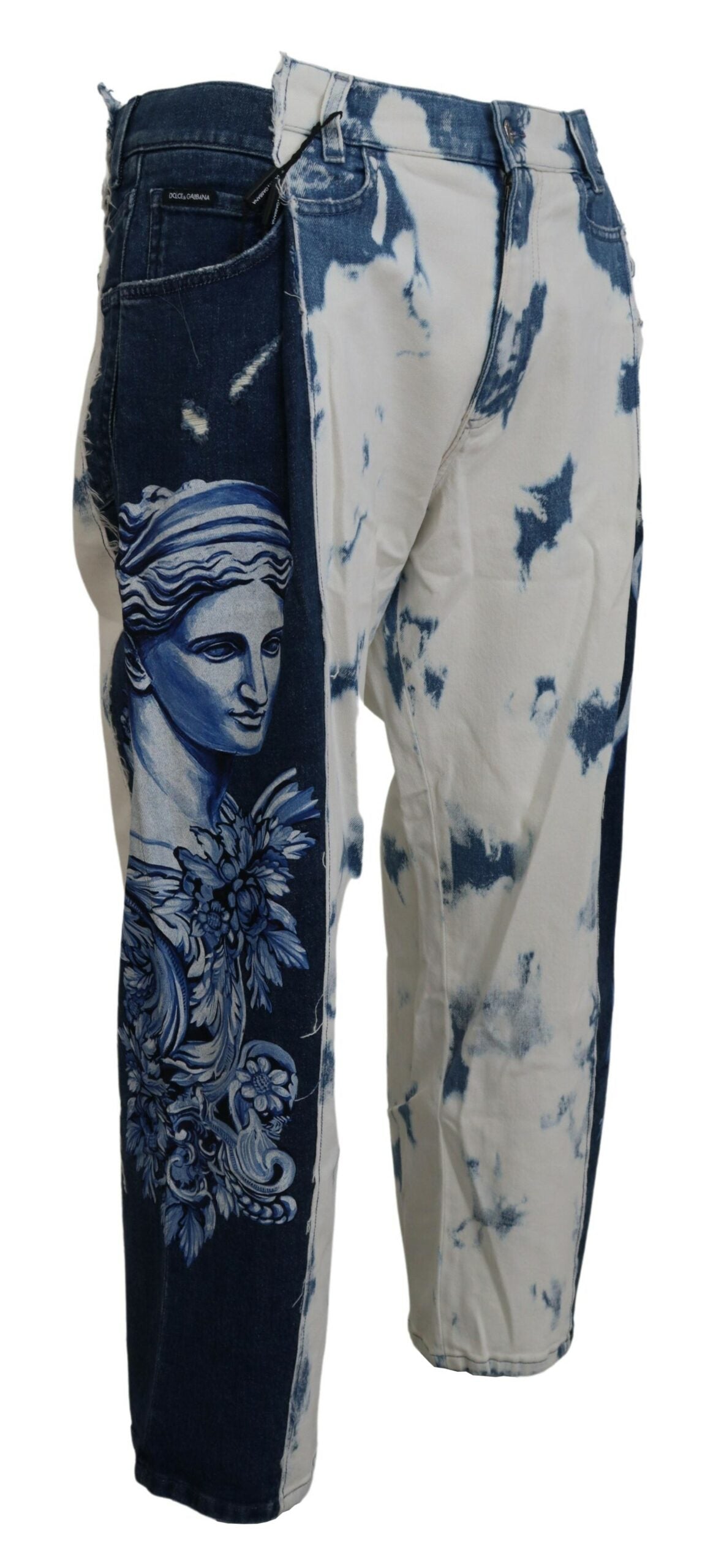 Dolce & Gabbana Blue Ceasar Denim Cotton Loose Fit Jeans | Regal Royce