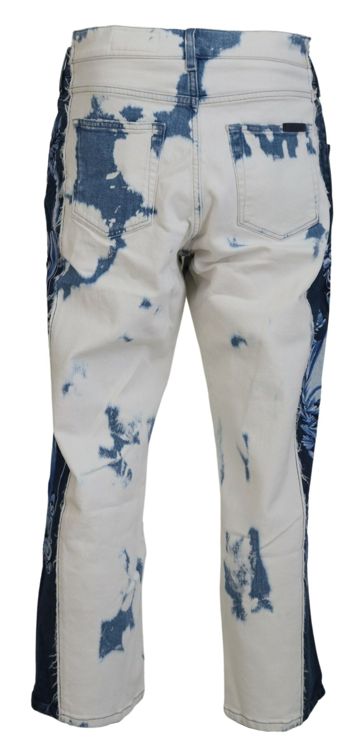 Dolce & Gabbana Blue Ceasar Denim Cotton Loose Fit Jeans | Regal Royce