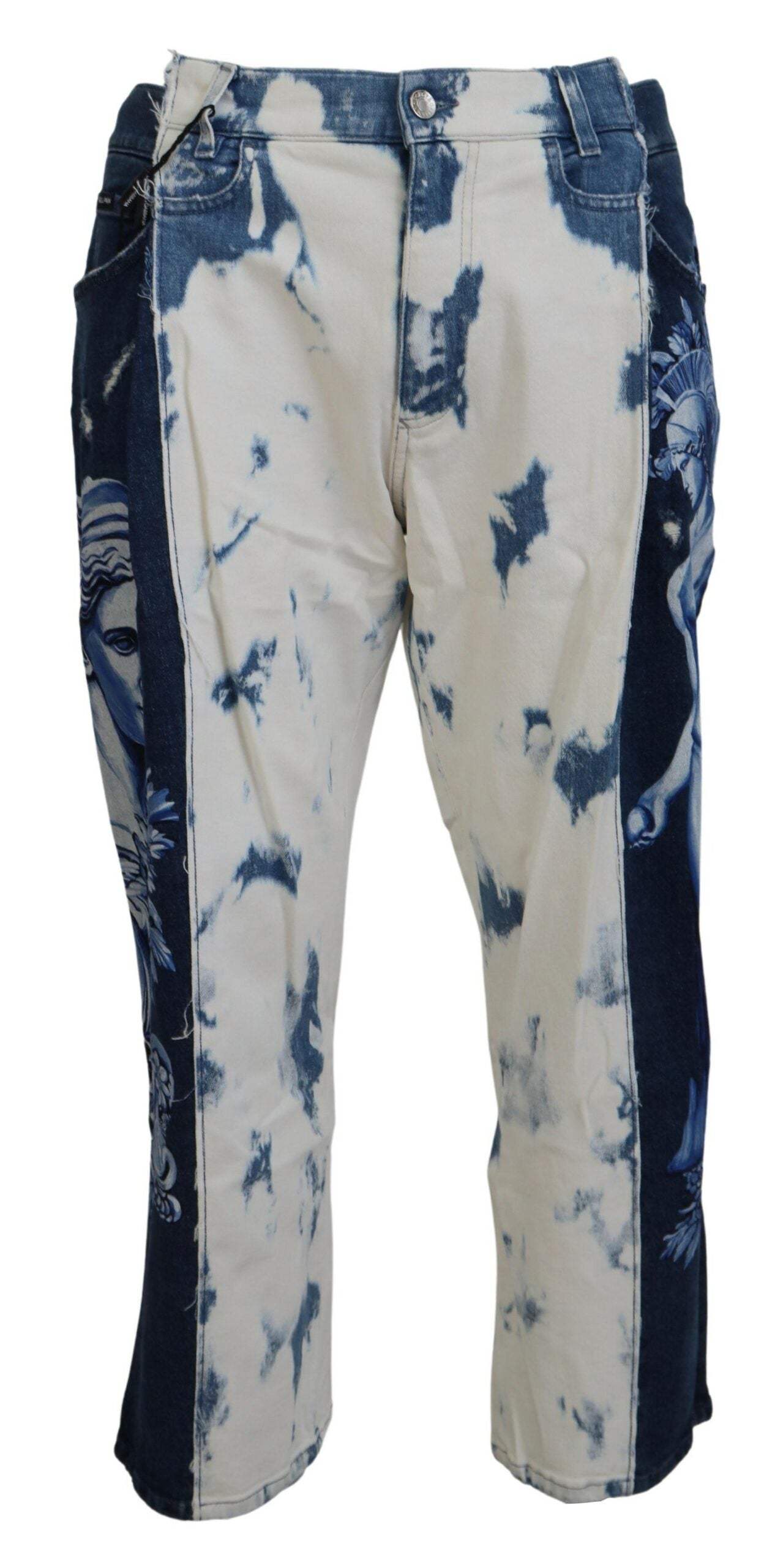 Dolce & Gabbana Blue Ceasar Denim Cotton Loose Fit Jeans | Regal Royce