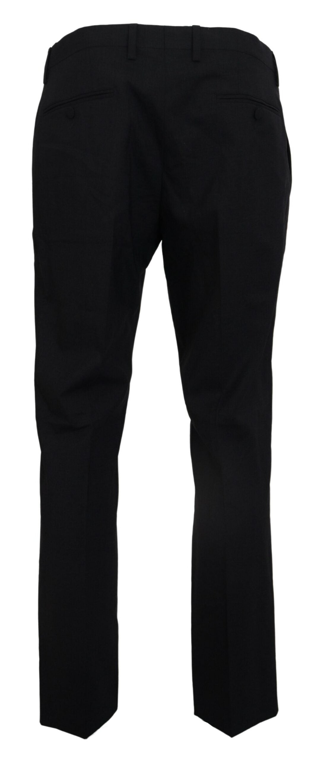 Dolce & Gabbana Gray Wool Stretch Dress Formal Slim Fit Pant | Regal Royce
