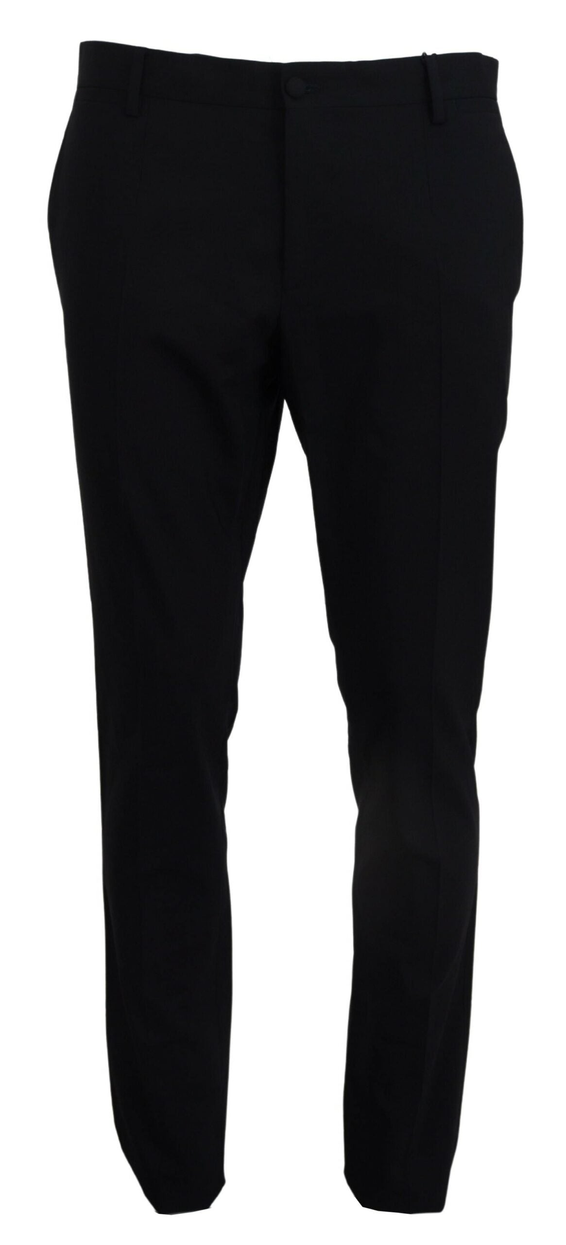 Dolce & Gabbana Blue Wool Stretch Dress Formal Slim Fit Pant | Regal Royce