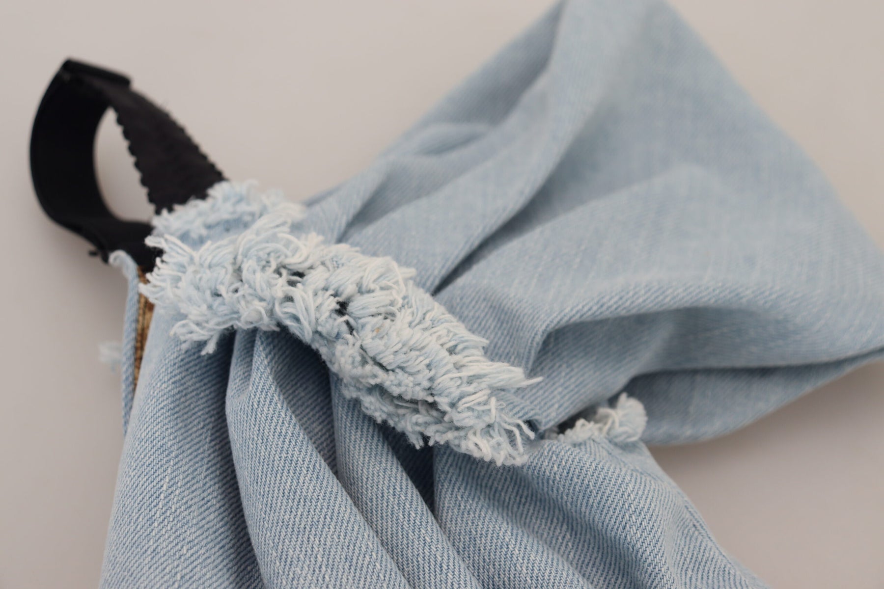 Dolce & Gabbana Two Tone Blue Patchwork Denim Mini Dress | Regal Royce