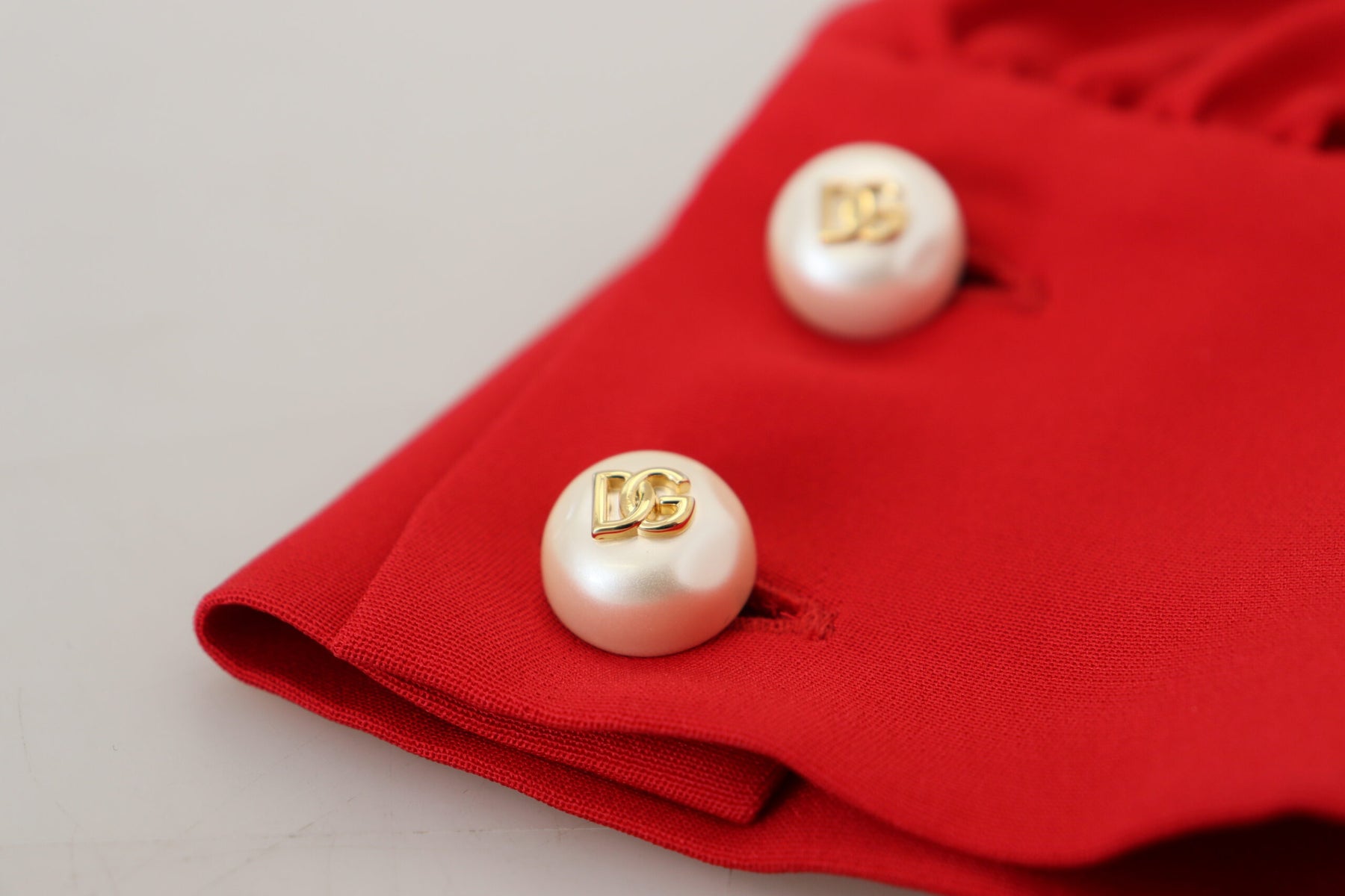 Dolce & Gabbana Red Silk Sheath A-line Knee Length Dress | Regal Royce