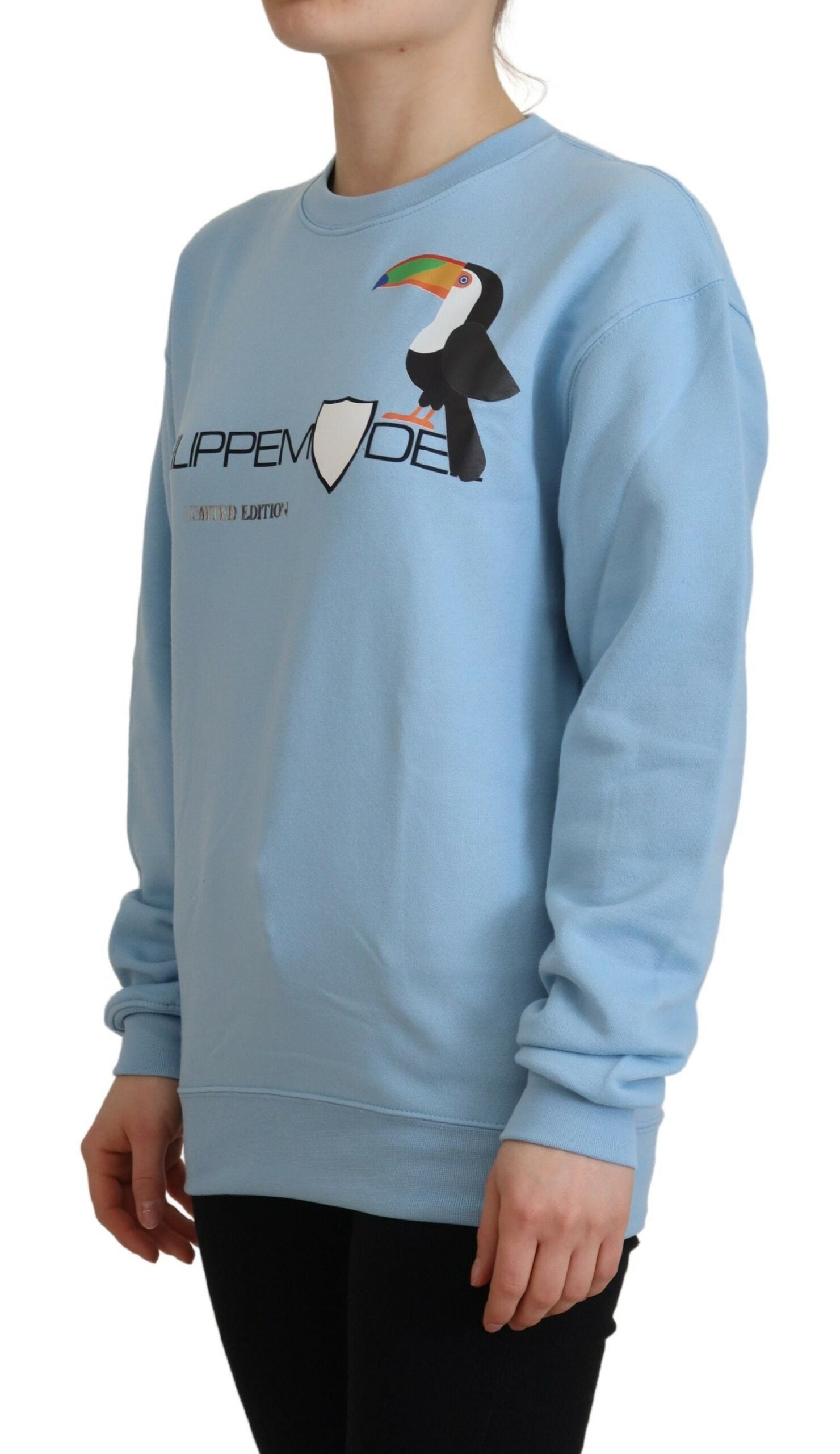 Philippe Model Light Blue Logo Printed Long Sleeves Sweater | Regal Royce