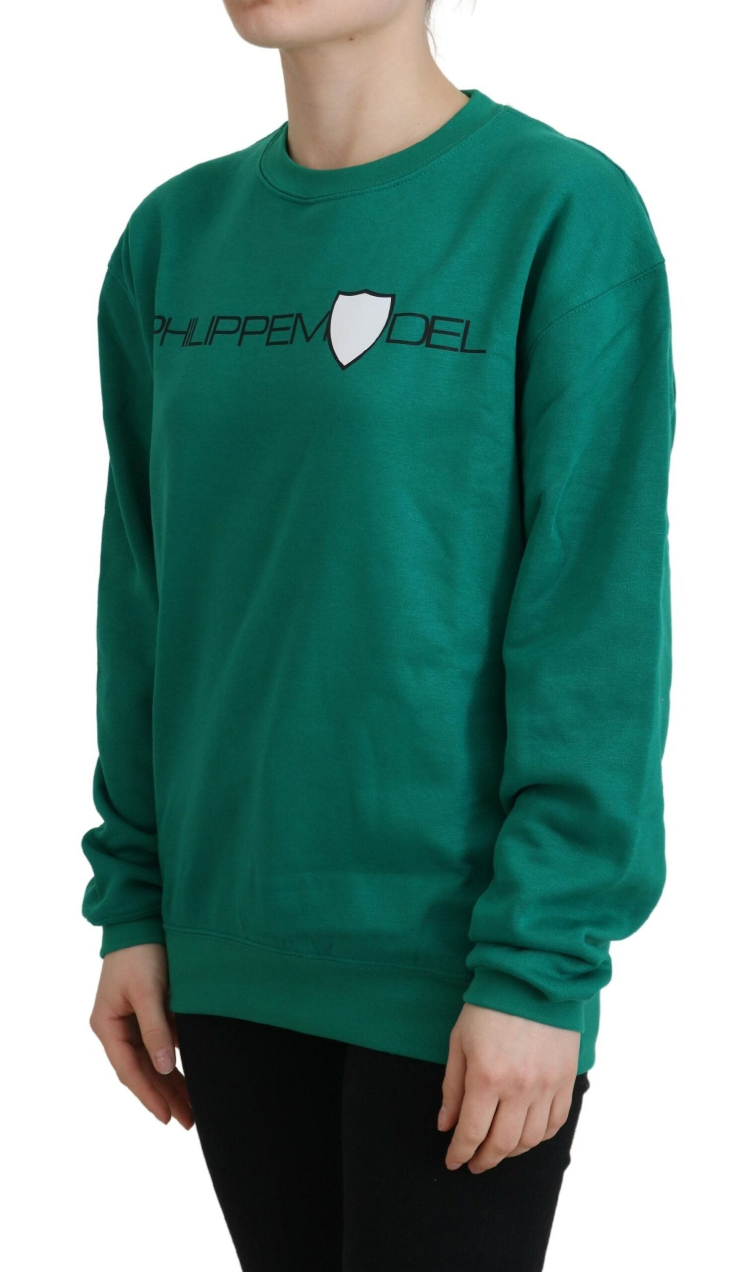 Philippe Model Green Printed Long Sleeves Pullover Sweater | Regal Royce