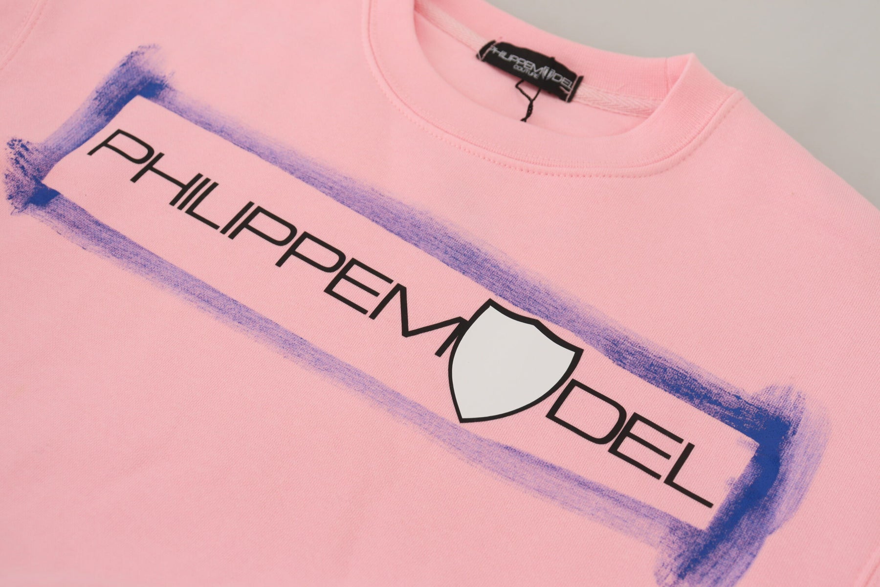 Philippe Model Pink Printed Long Sleeves Pullover Sweater | Regal Royce