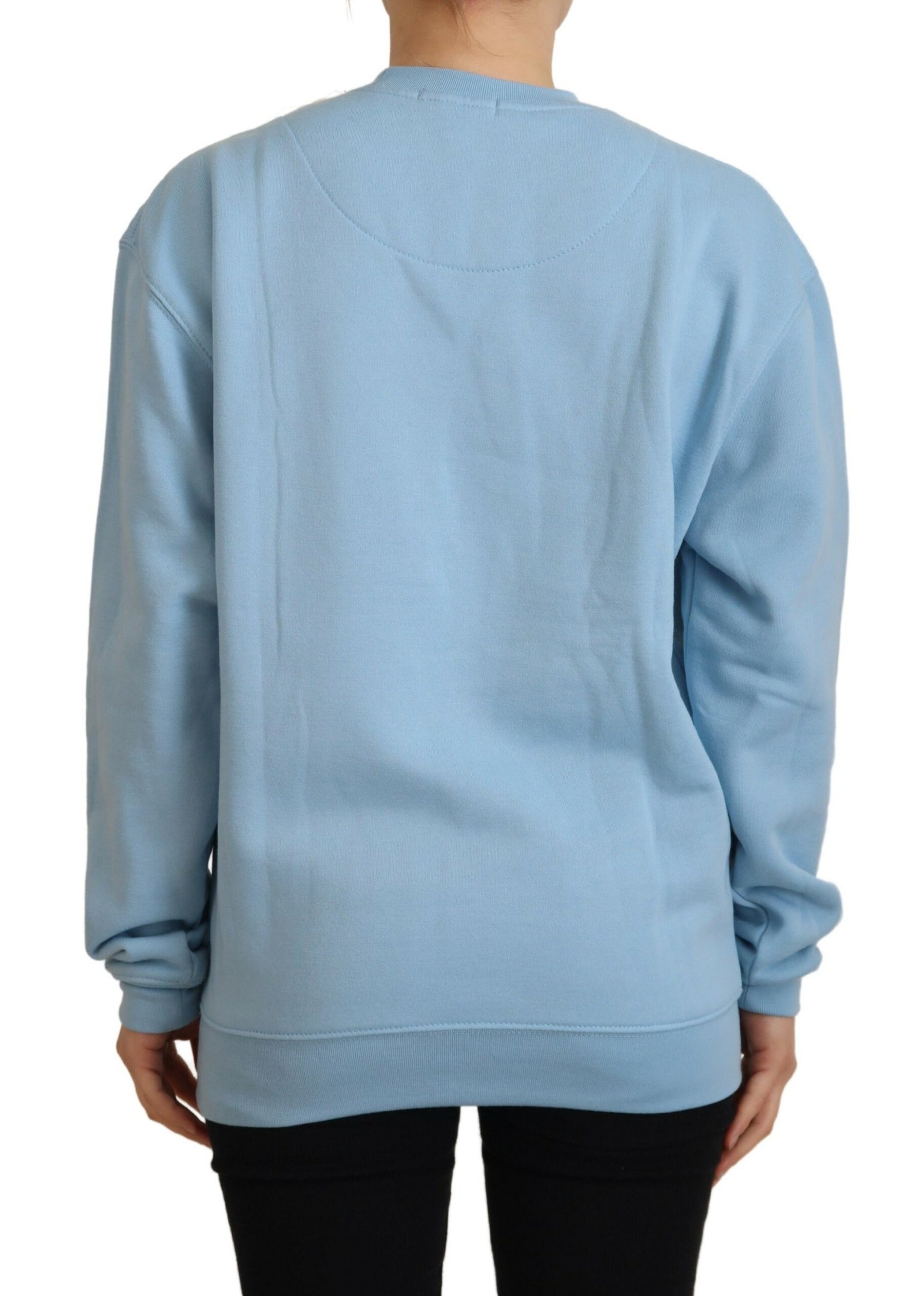 Philippe Model Light Blue Logo Printed Long Sleeves Sweater | Regal Royce