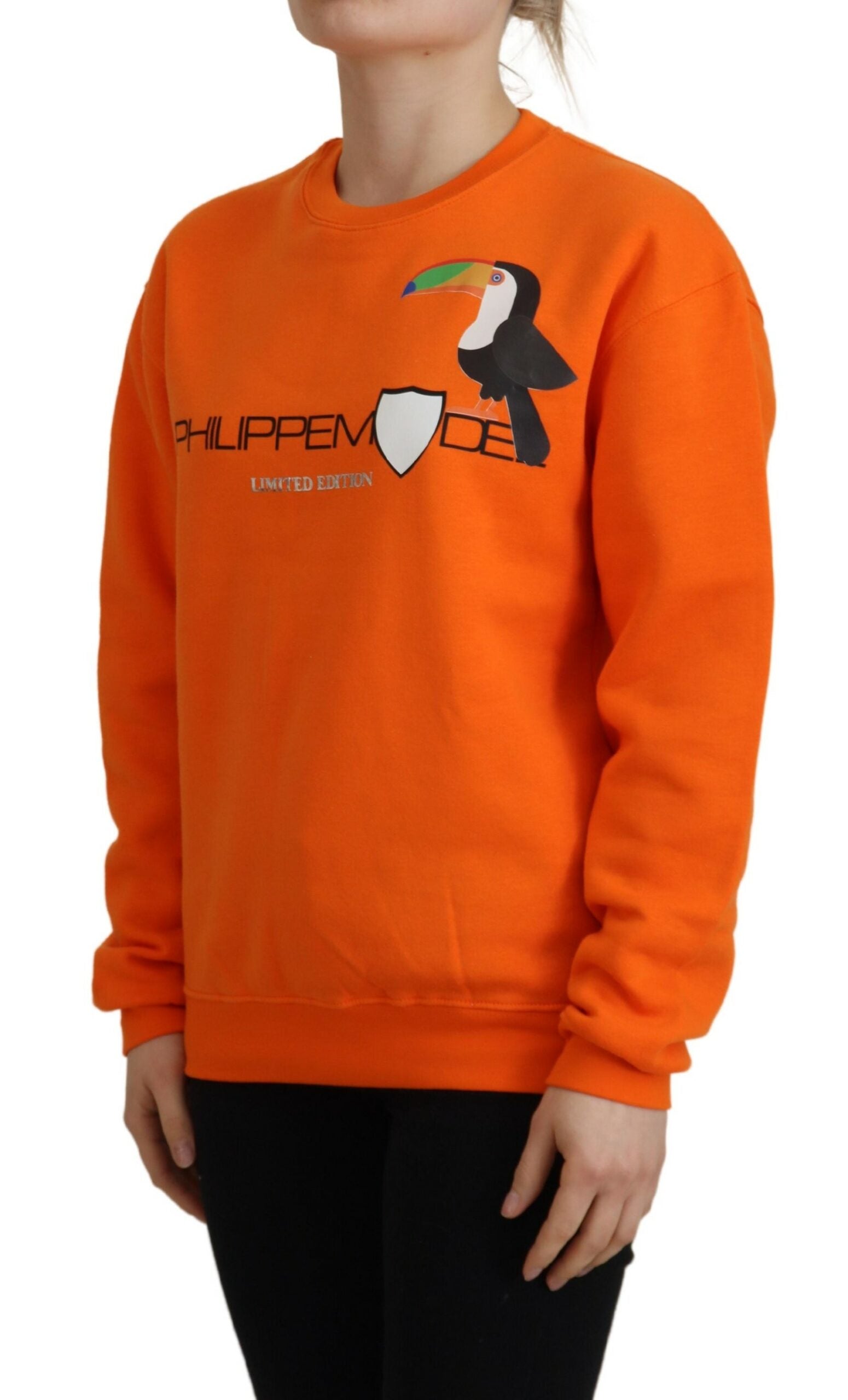 Philippe Model Orange Printed Long Sleeves Pullover Sweater | Regal Royce