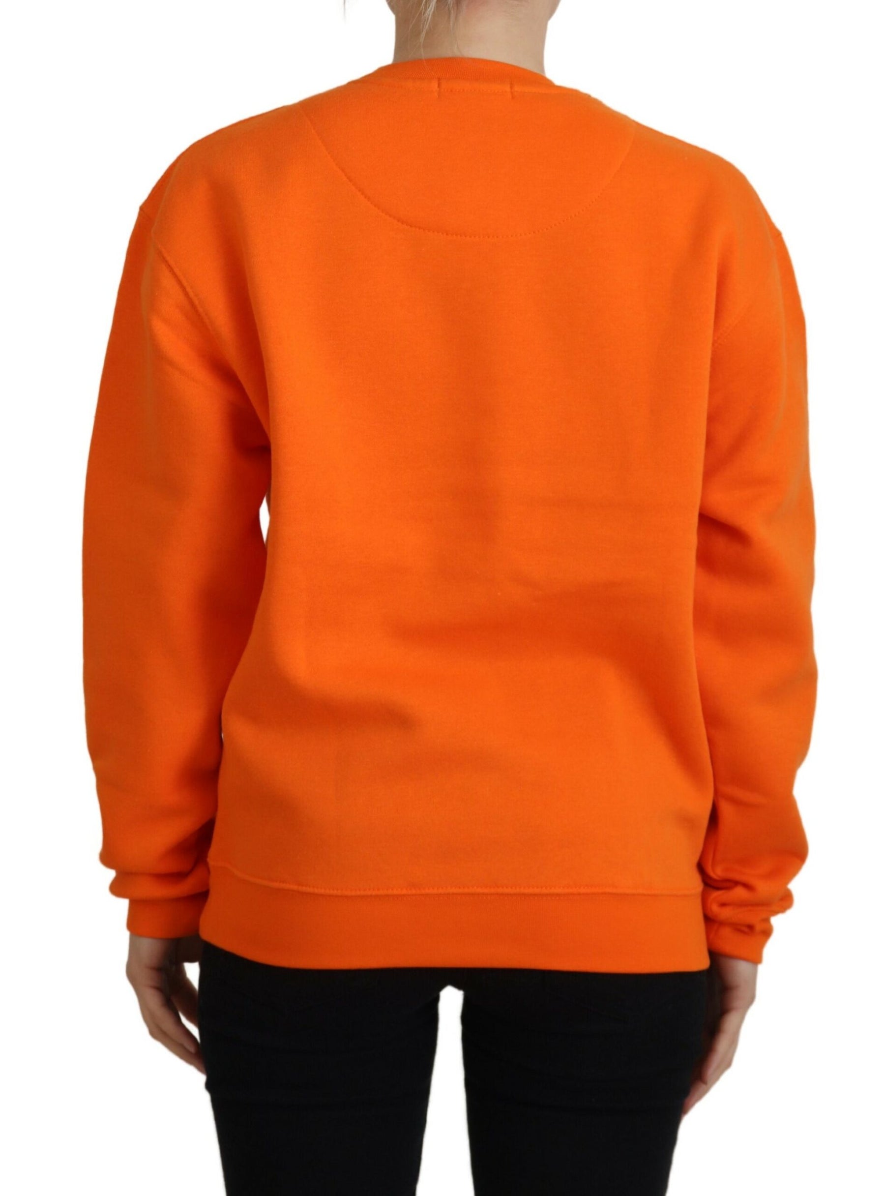 Philippe Model Orange Printed Long Sleeves Pullover Sweater | Regal Royce