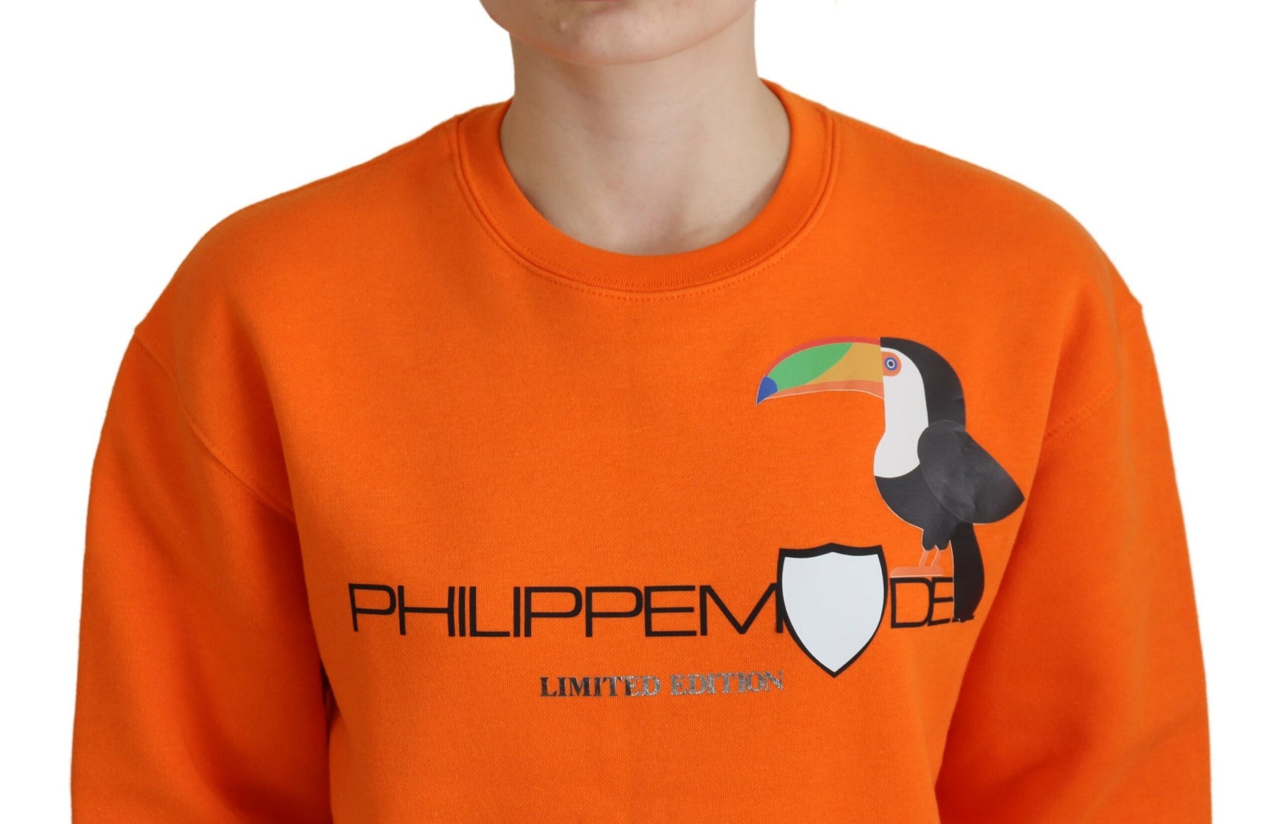 Philippe Model Orange Printed Long Sleeves Pullover Sweater | Regal Royce