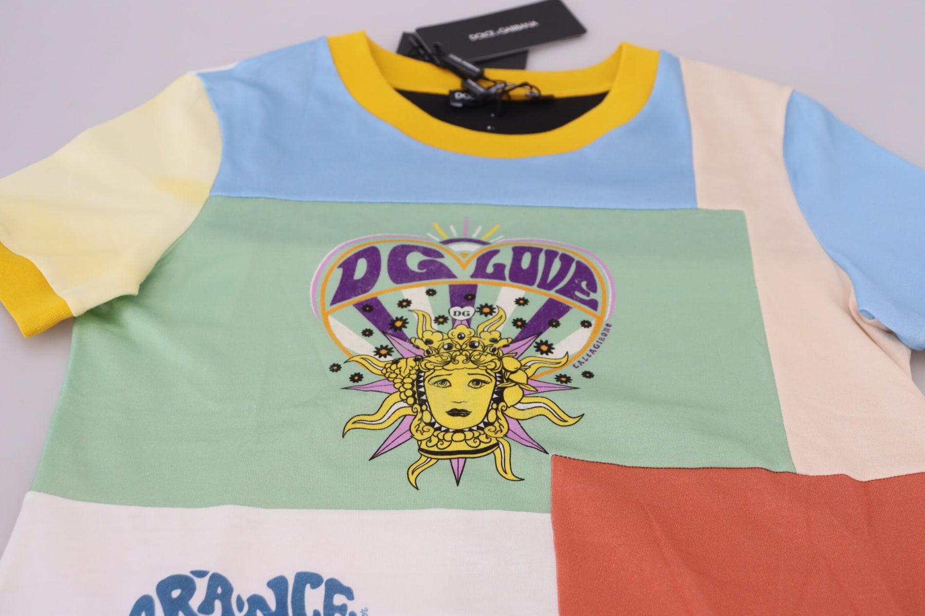 Dolce & Gabbana Multicolor Cotton  DG Love Patchwork | Regal Royce
