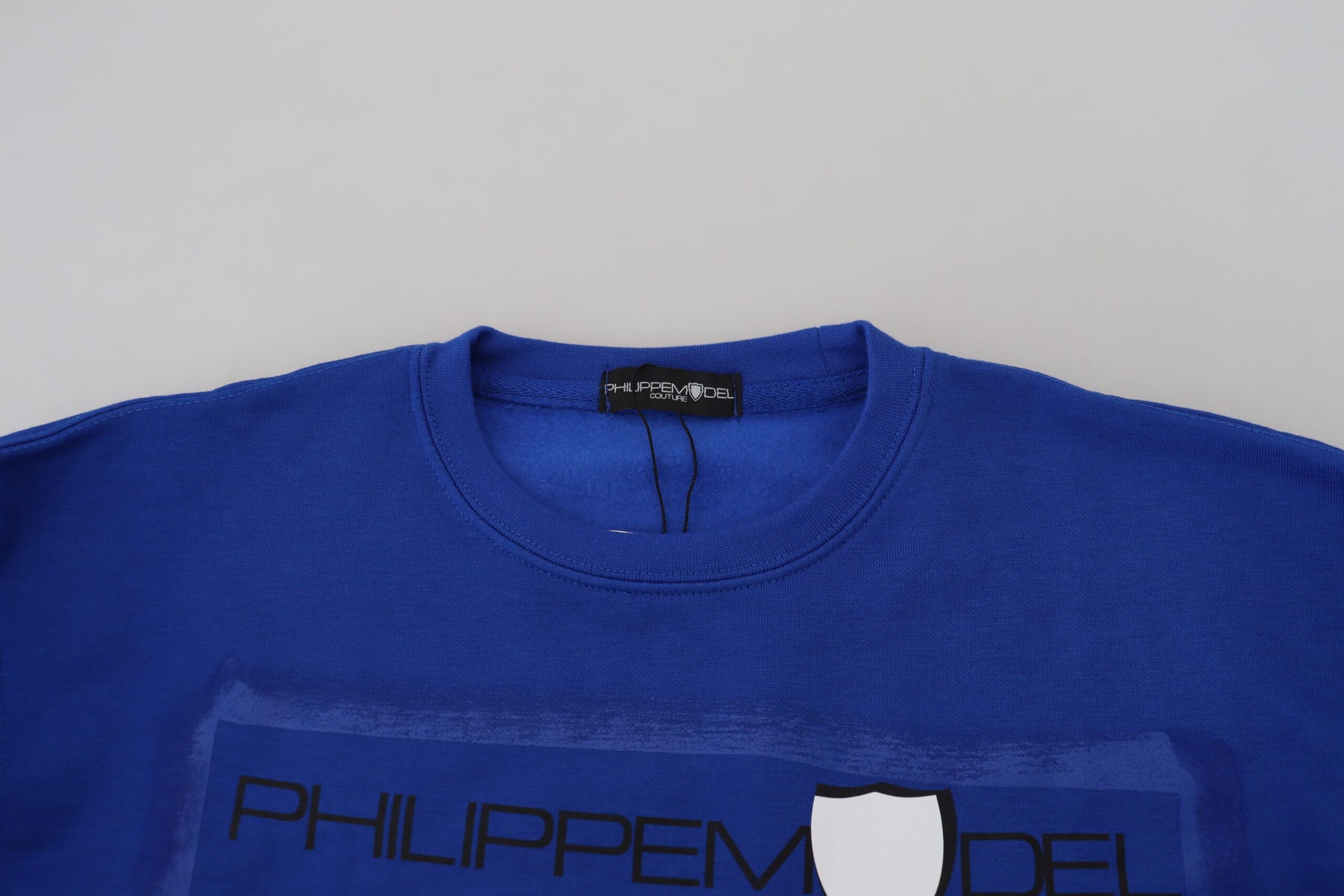 Philippe Model Blue Printed Long Sleeves Pullover Sweater | Regal Royce