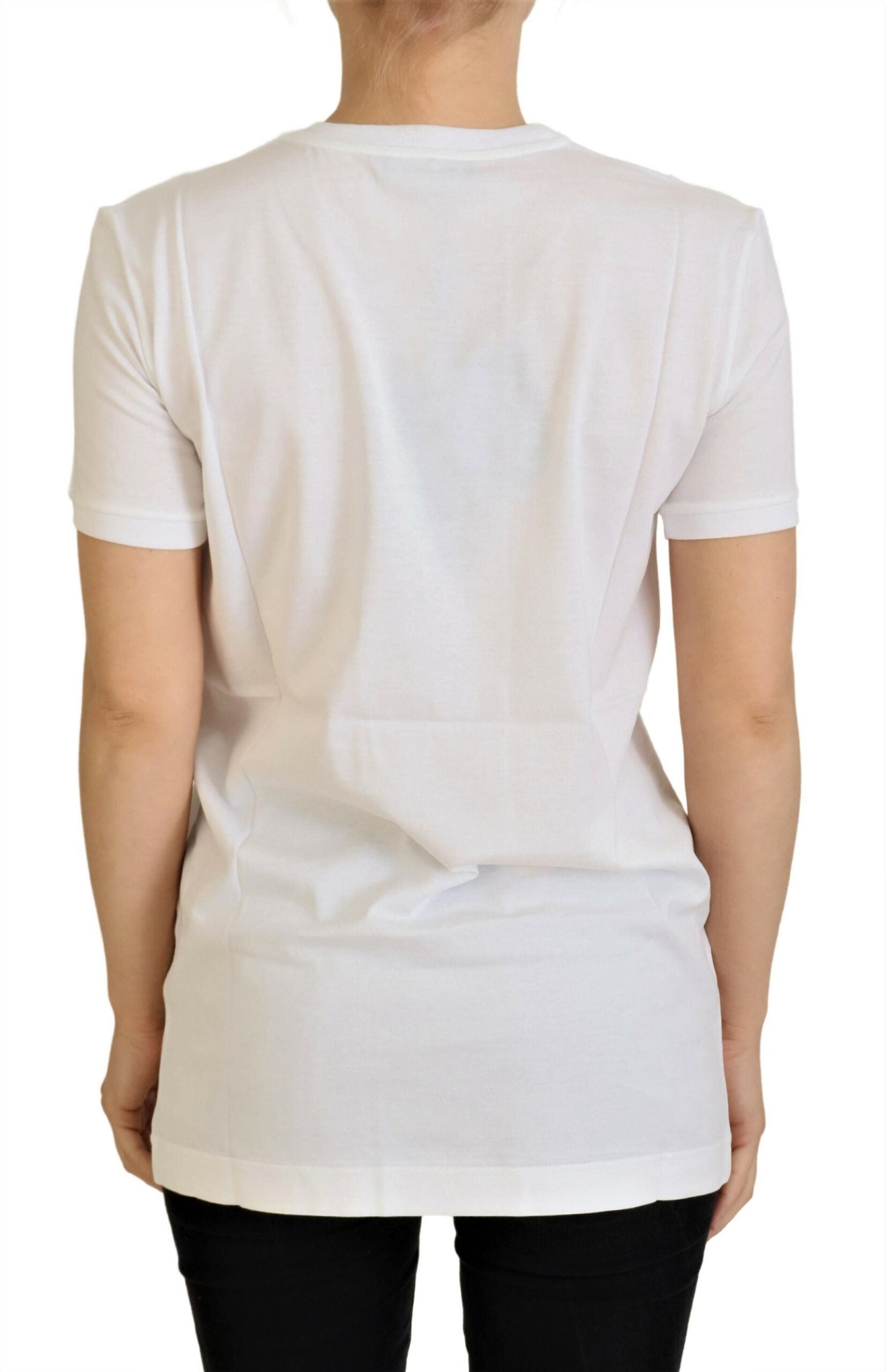 Dolce & Gabbana White Cotton DG Loves SUD  T-shirt | Regal Royce