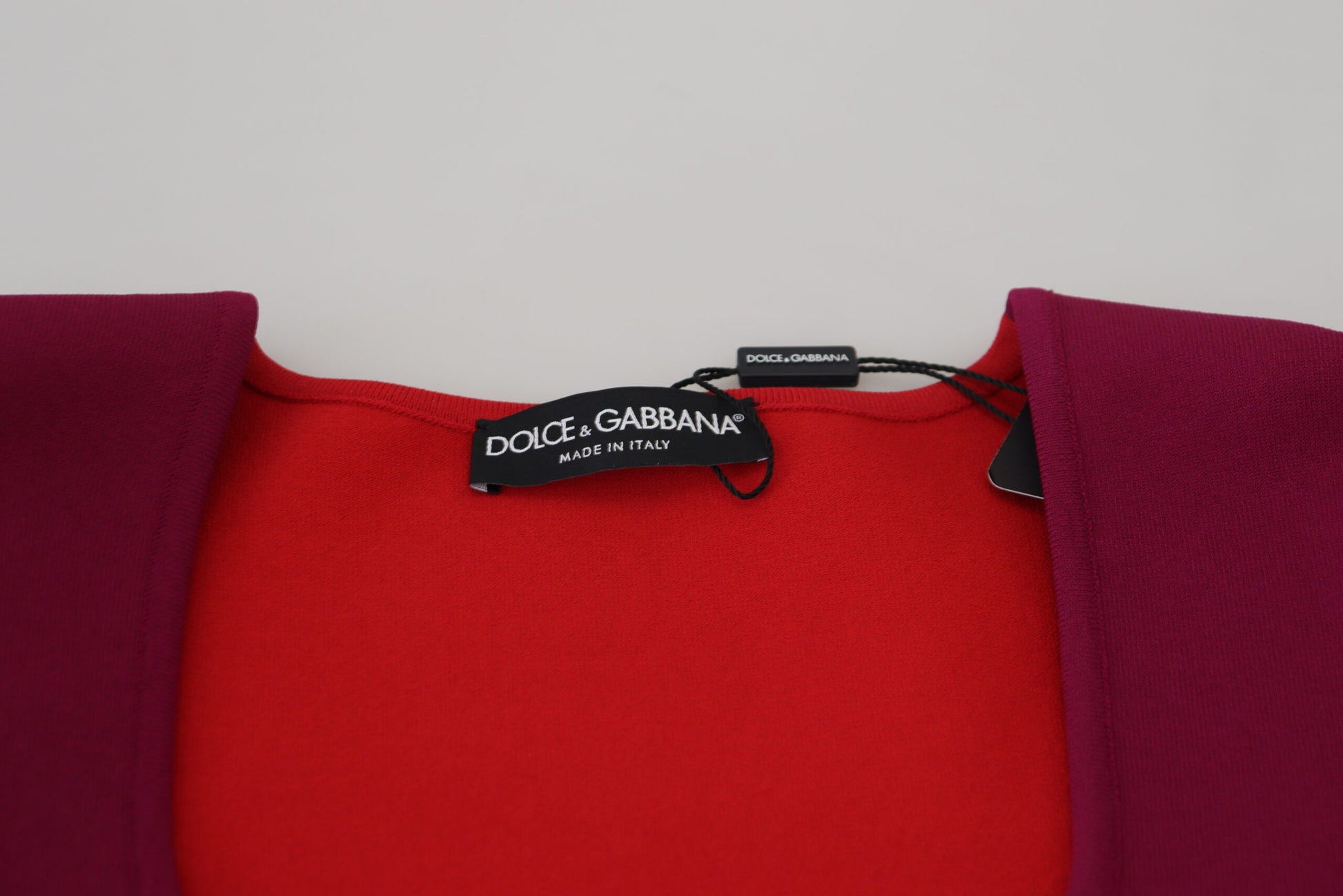 Dolce & Gabbana Multicolor Viscose Square Neck Pullover Sweater