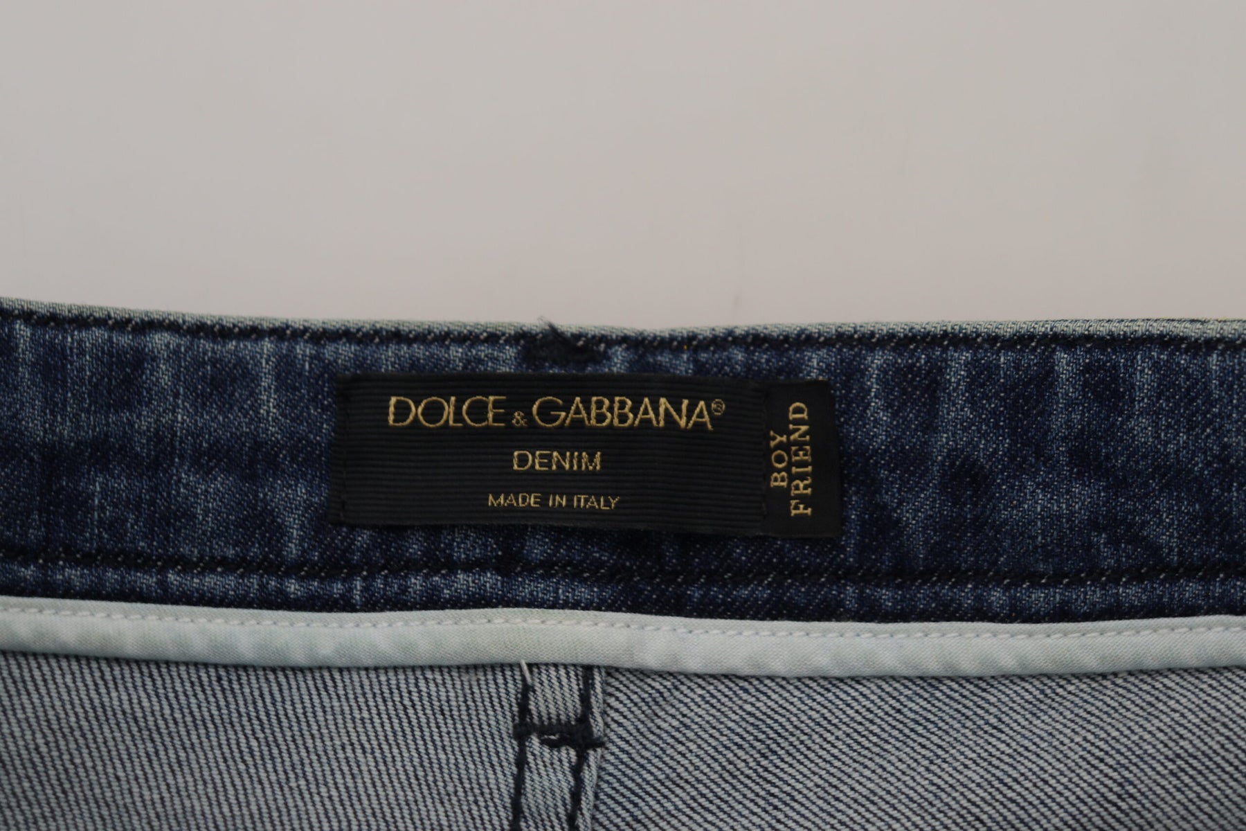 Dolce & Gabbana Yellow Leopard Cotton Straight Denim Jeans | Regal Royce