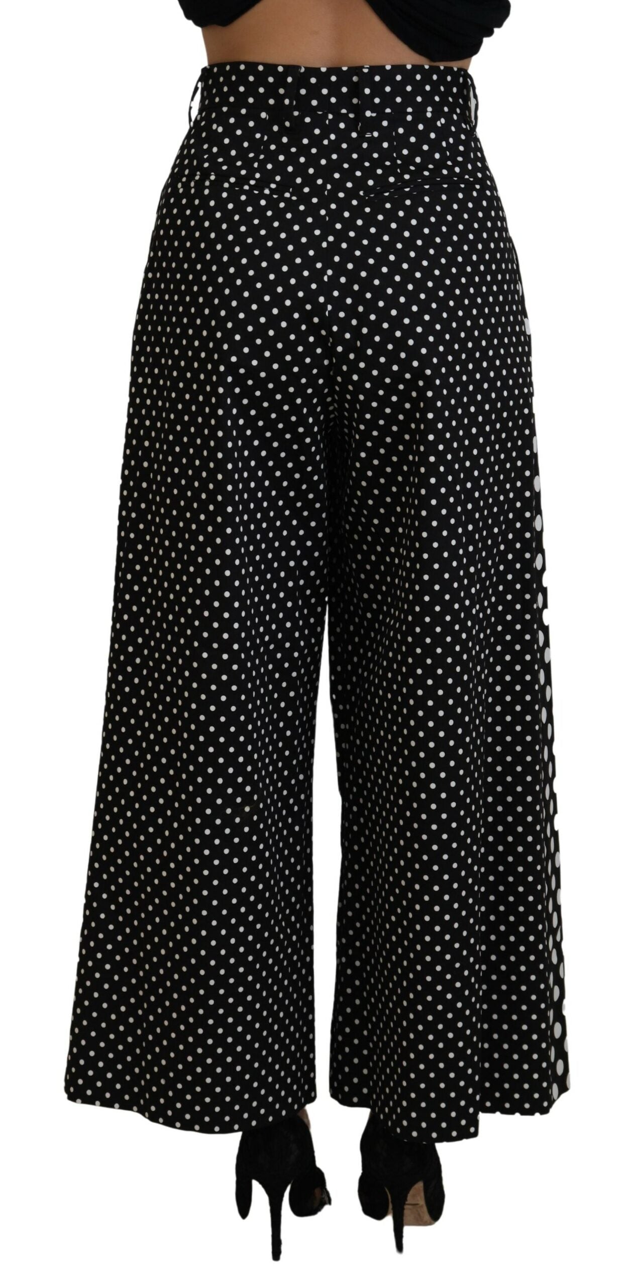 Dolce & Gabbana Multicolor Polka Dots High Waist  Pants | Regal Royce