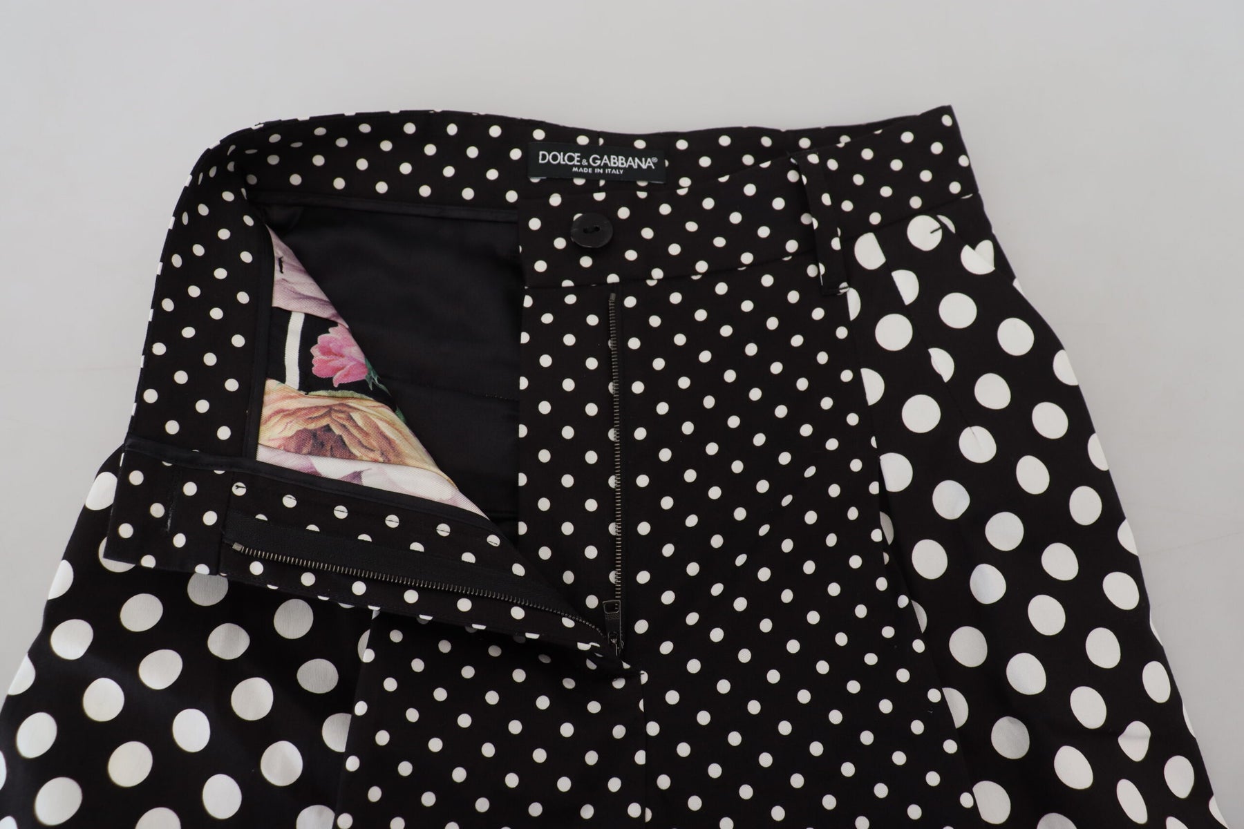 Dolce & Gabbana Multicolor Polka Dots High Waist  Pants | Regal Royce