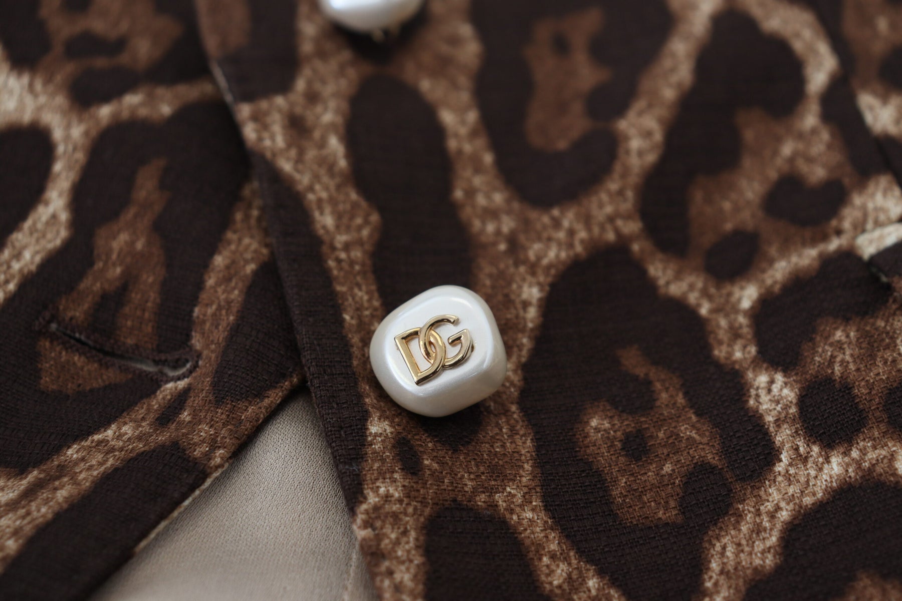 Dolce & Gabbana Brown Leopard Print Wool A-line Mini Skirt | Regal Royce