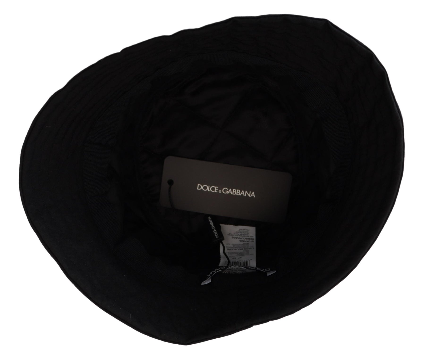 Dolce & Gabbana Black Nylon Women Bucket Cap Hat | Regal Royce
