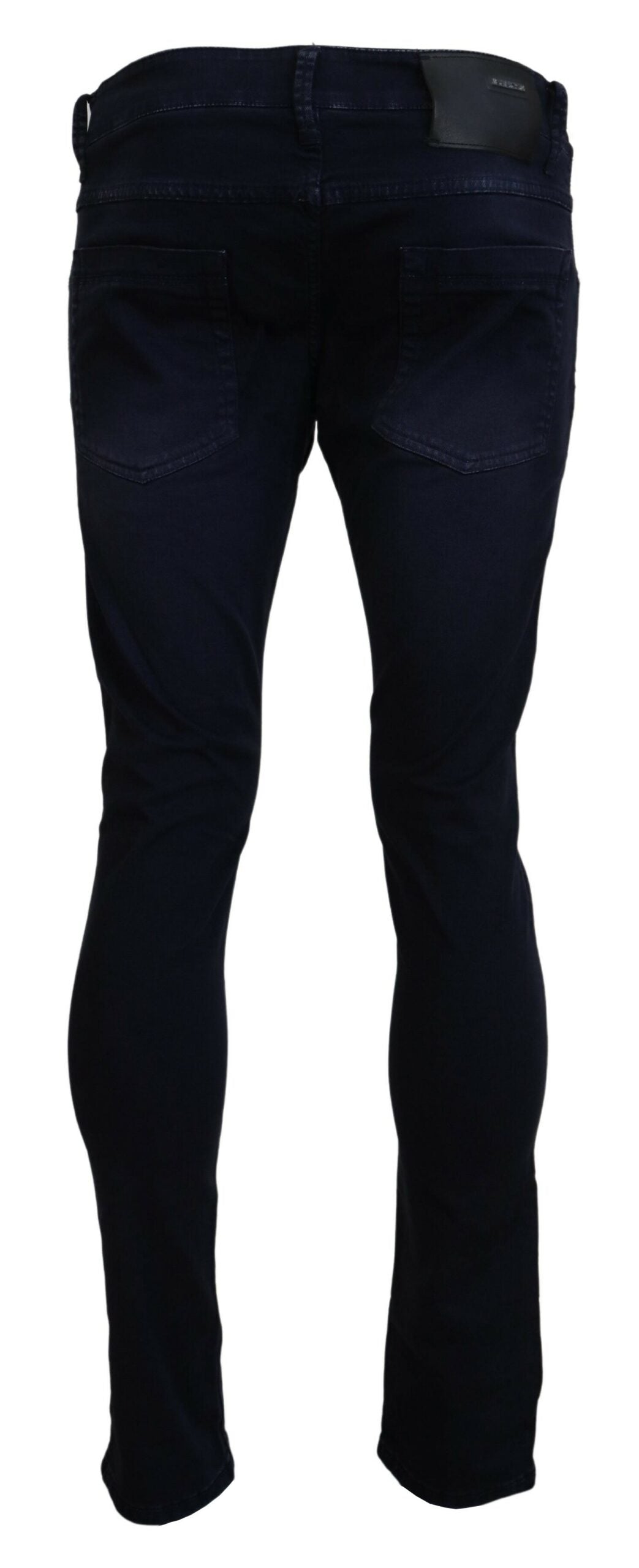 Acht Blue Cotton Tapered Slim Fit Men Casual Denim Jeans | Regal Royce