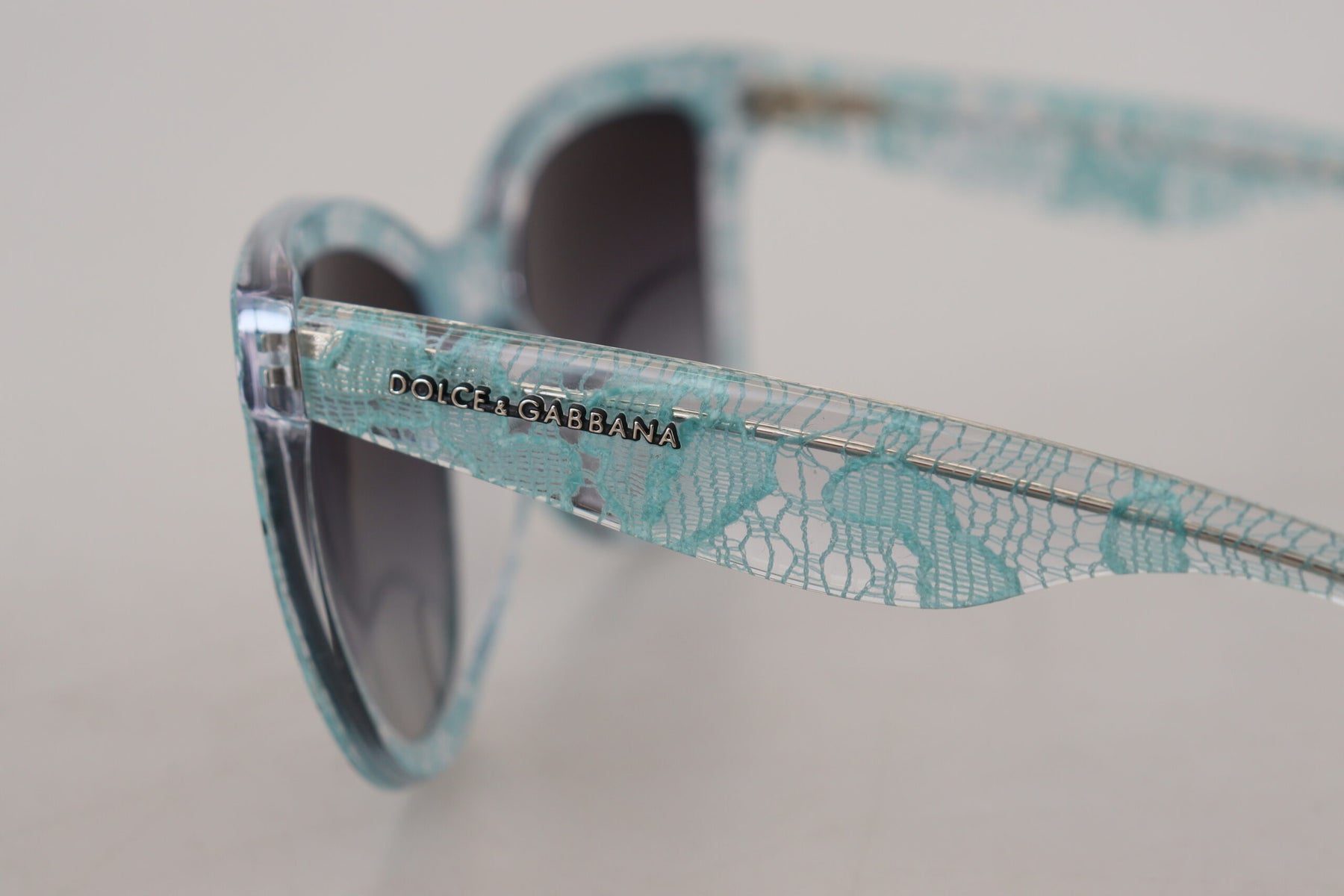 Dolce & Gabbana Blue DG4190 Lace Crystal Acetate Butterfly Sunglasses | Regal Royce