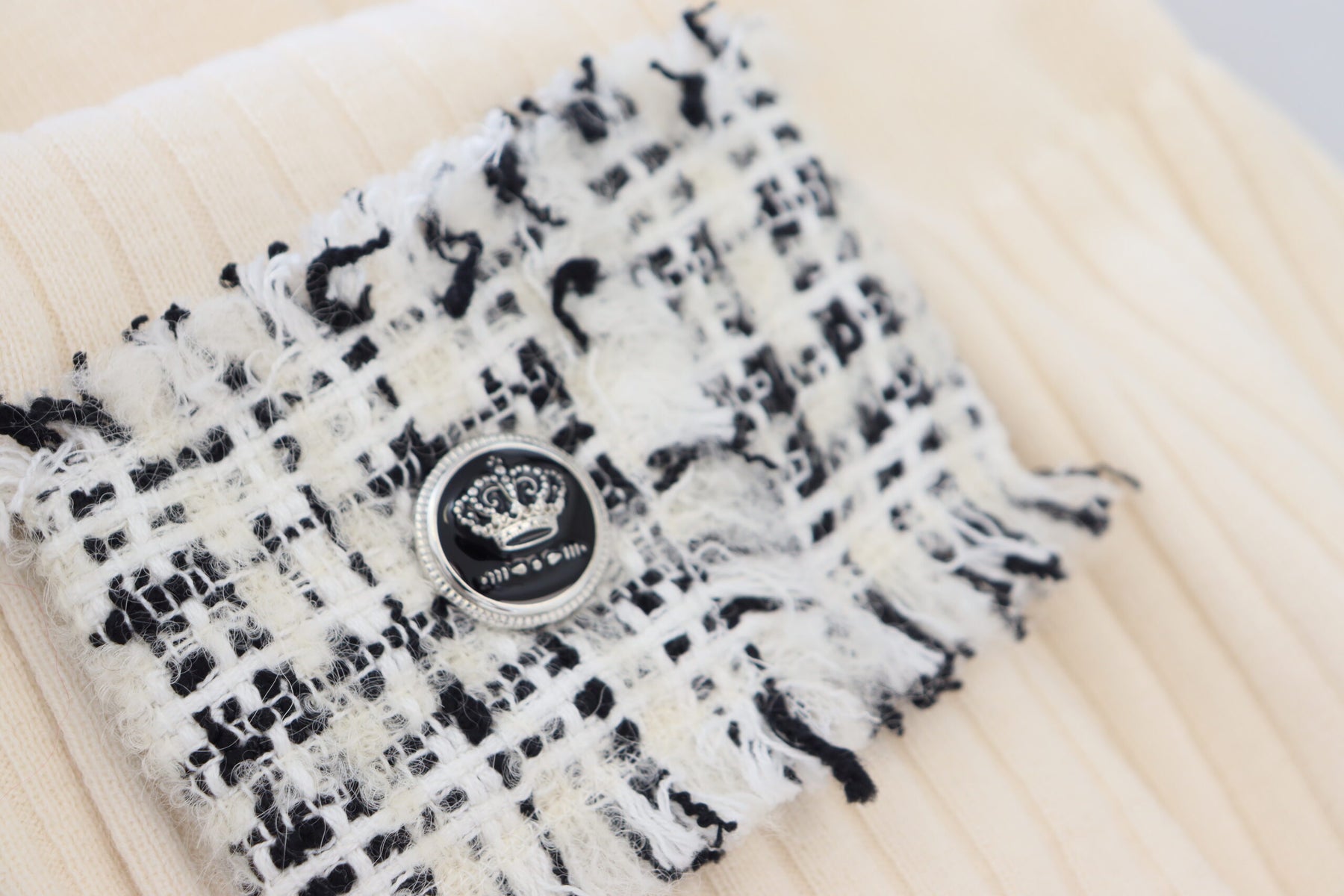 Dolce & Gabbana Ivory Turtleneck Distressed Cuff Pullover Sweater | Regal Royce