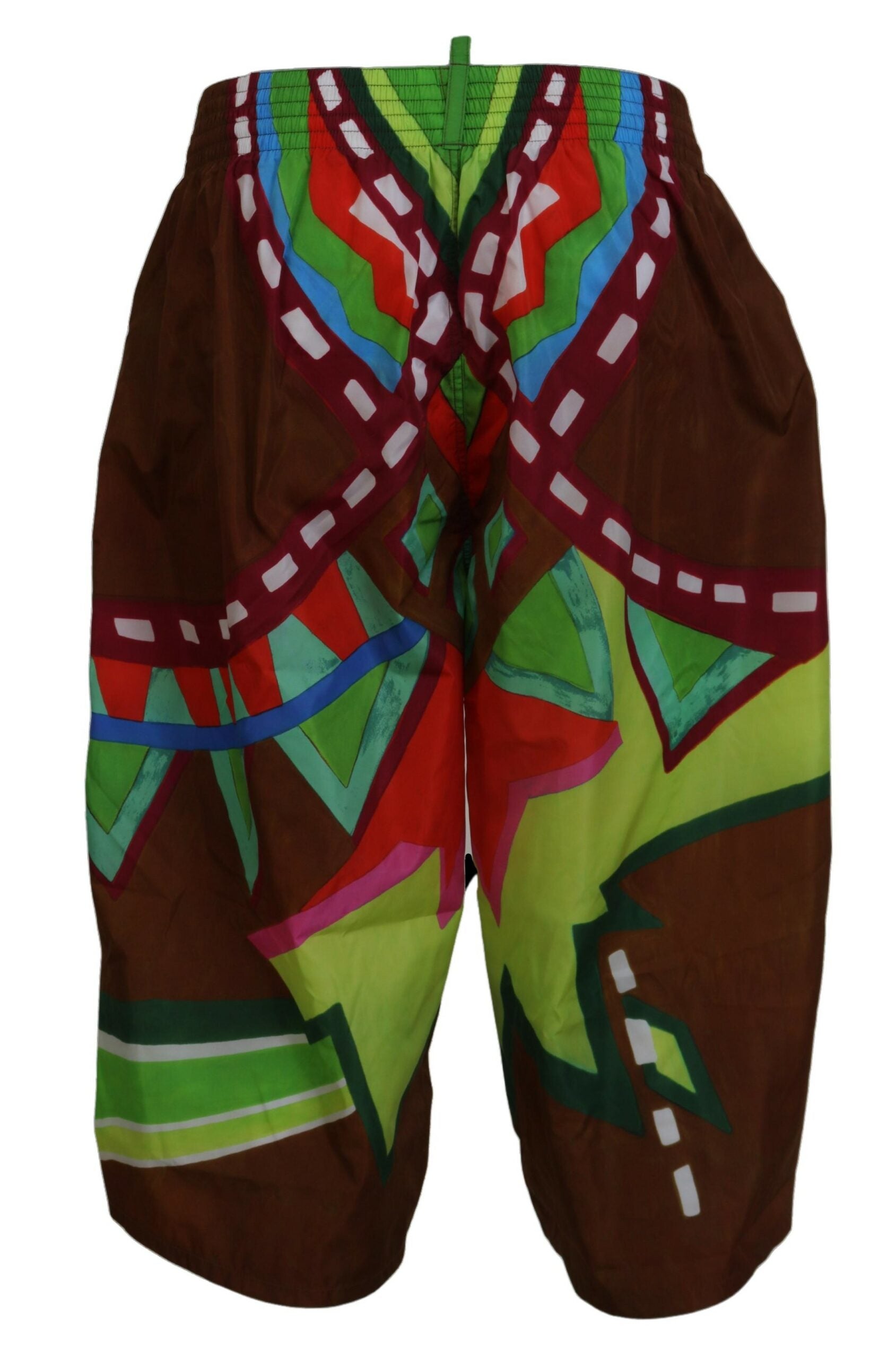Dsquared² Multicolor Printed Men Beachwear Shorts Swimwear | Regal Royce