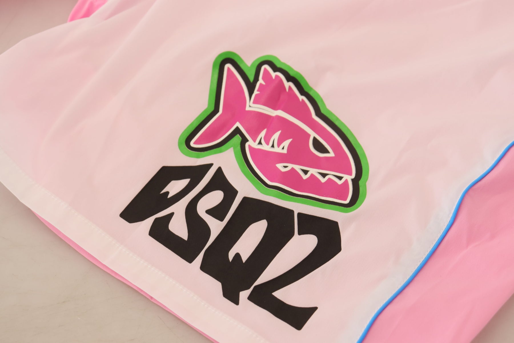 Dsquared² White Pink Logo Print Men Beachwear Shorts Swimwear | Regal Royce