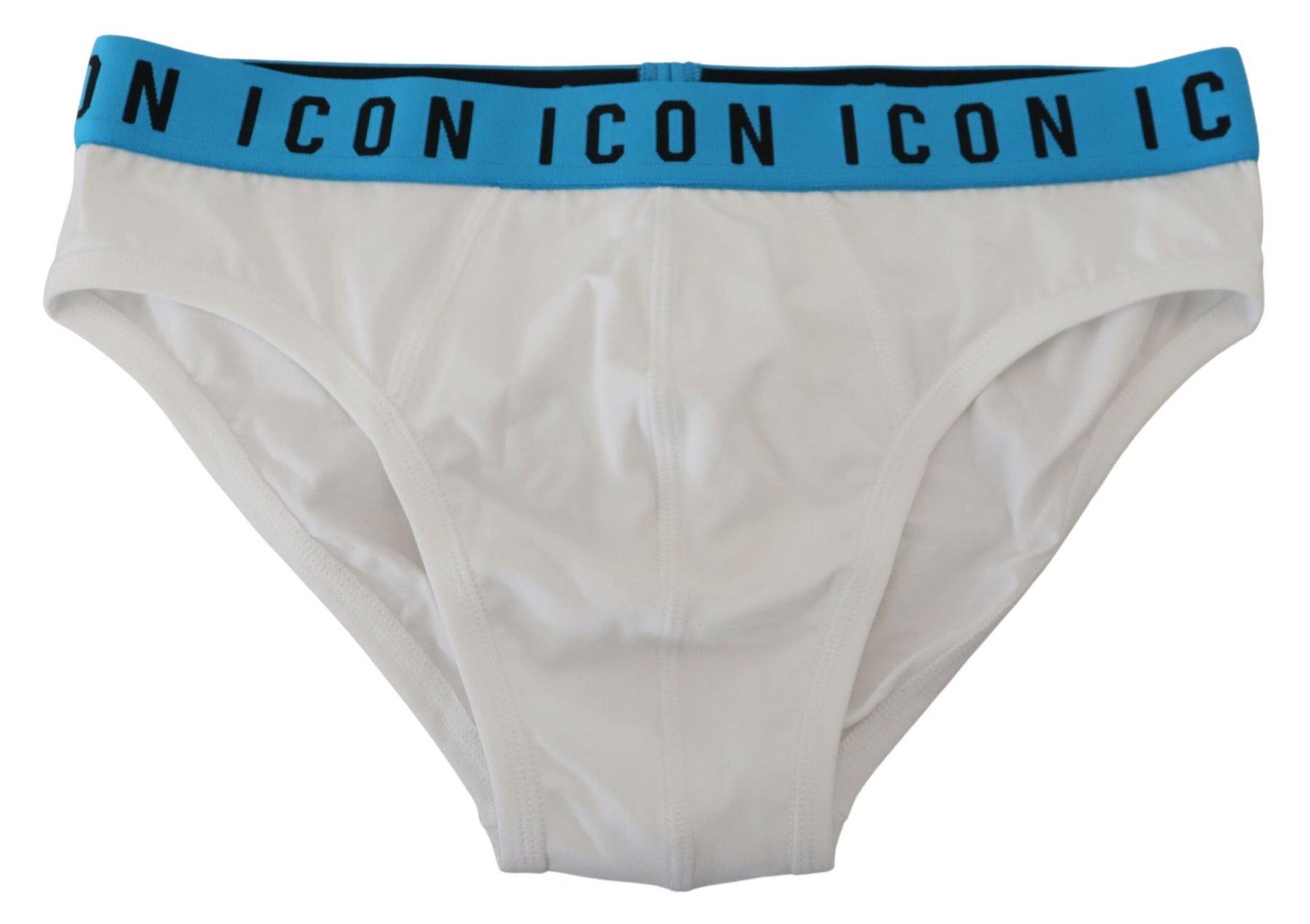 Dsquared² White Icon Logo Cotton Stretch Men Brief Underwear | Regal Royce