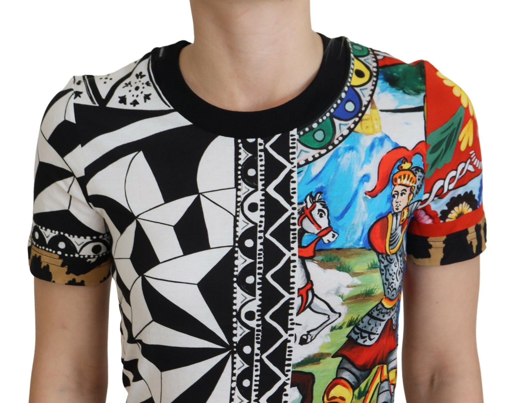 Dolce & Gabbana Multicolor Printed Women Exclusive Shirt Top | Regal Royce