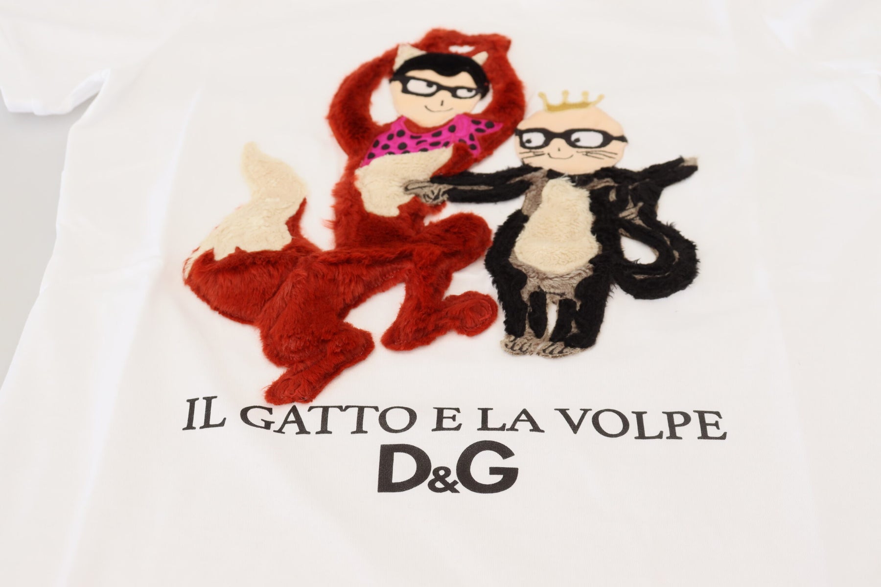 Dolce & Gabbana T-shirt Top White Textured Short Sleeve | Regal Royce