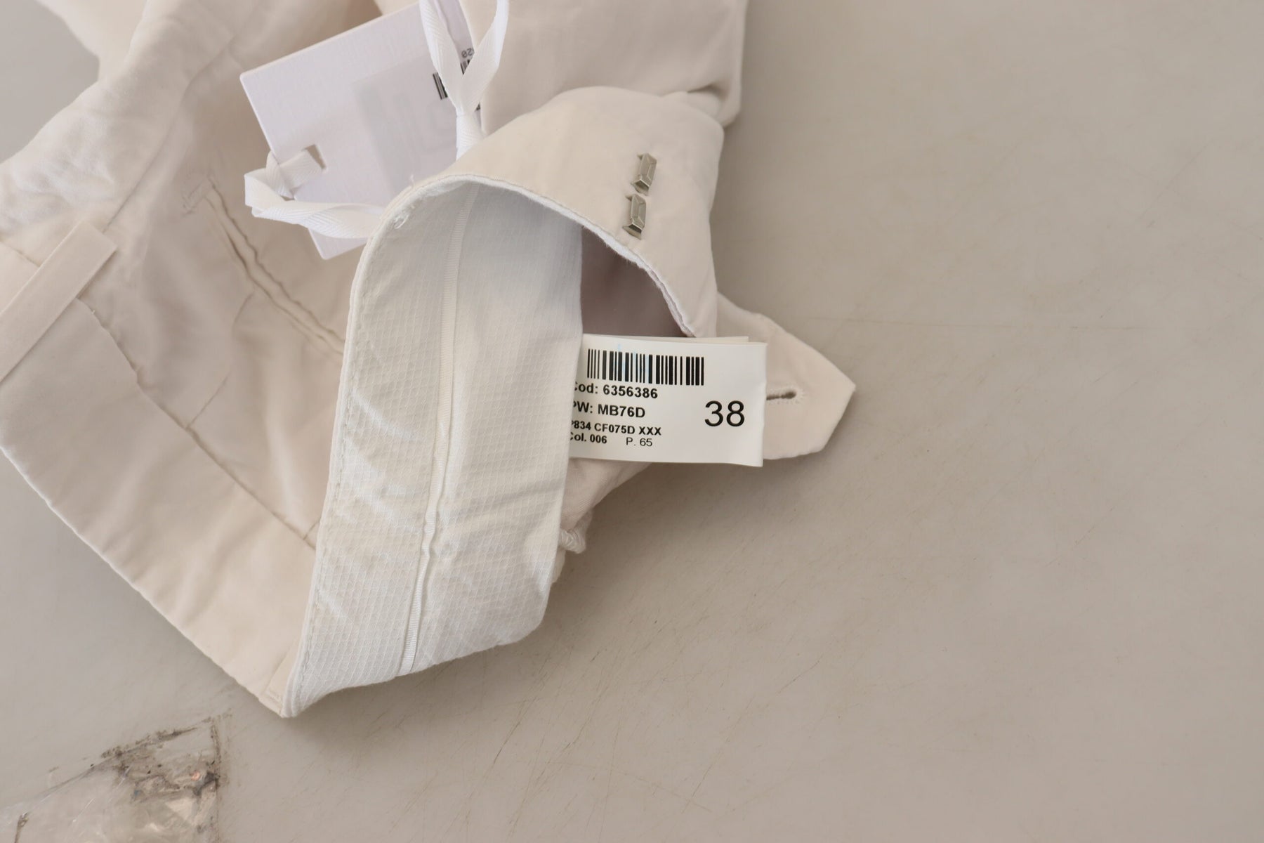 Dondup White High Waist Tapered Women Pants | Regal Royce