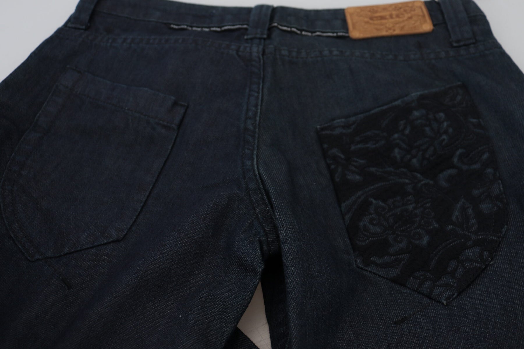 Exte Dark Blue Low Waist Straight Fit Women Denim Jeans | Regal Royce