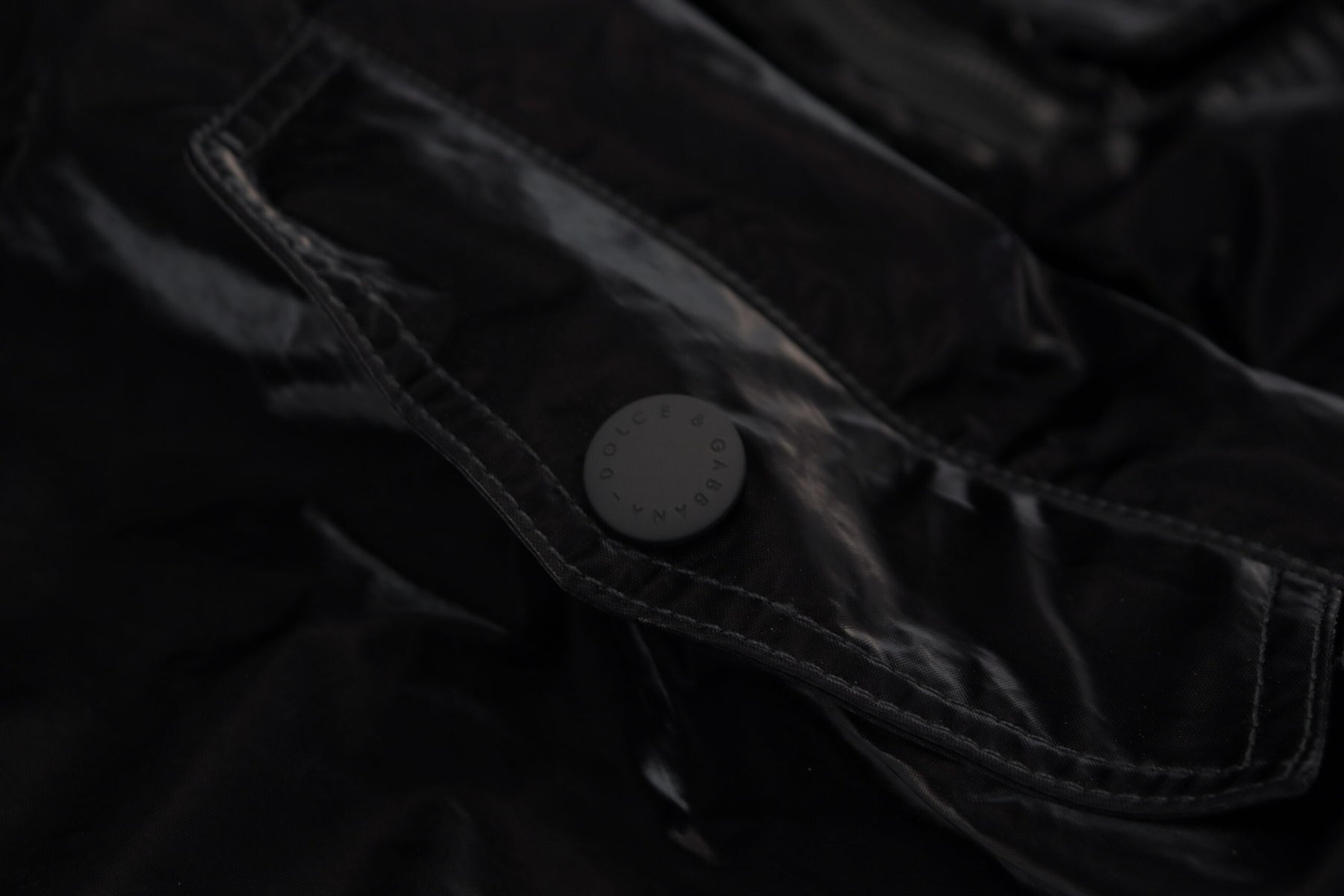 Dolce & Gabbana Black Nylon Hooded Full Zip Bomber Jacket | Regal Royce