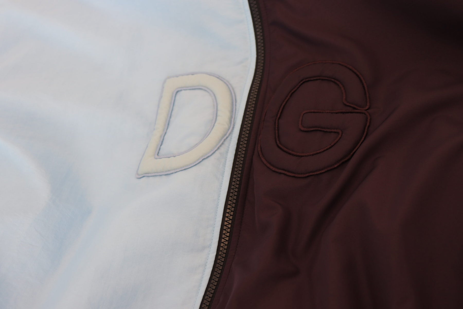 Dolce & Gabbana Black Blue DG Hooded Full Zip Men Jacket | Regal Royce