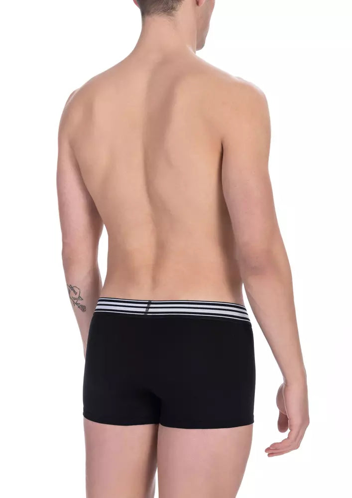 Bikkembergs Black Cotton Men's Trunk Pack | Regal Royce