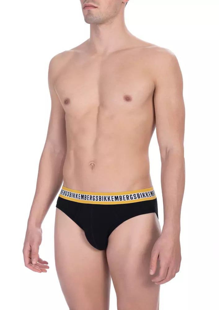 Bikkembergs Black Cotton Men Brief | Regal Royce