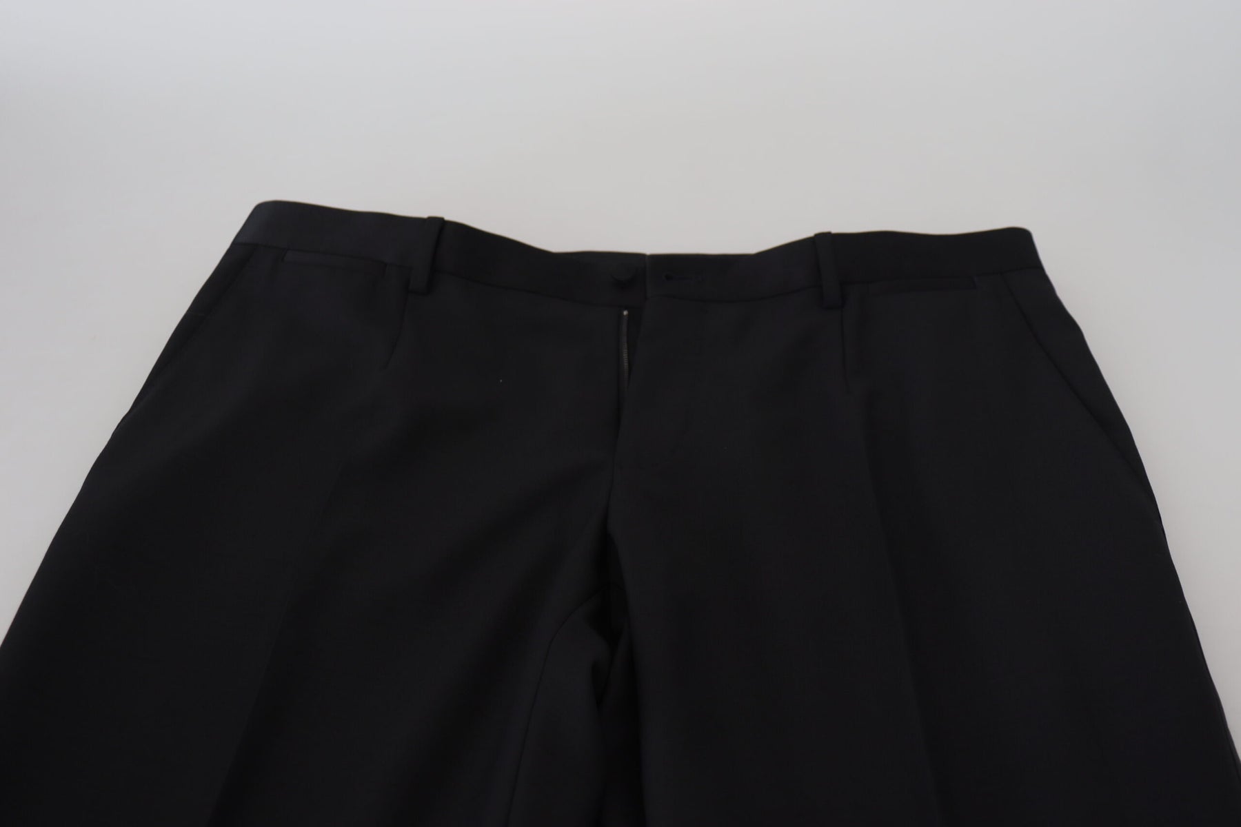 Dolce & Gabbana Black Wool Chino Dress Formal Pants | Regal Royce