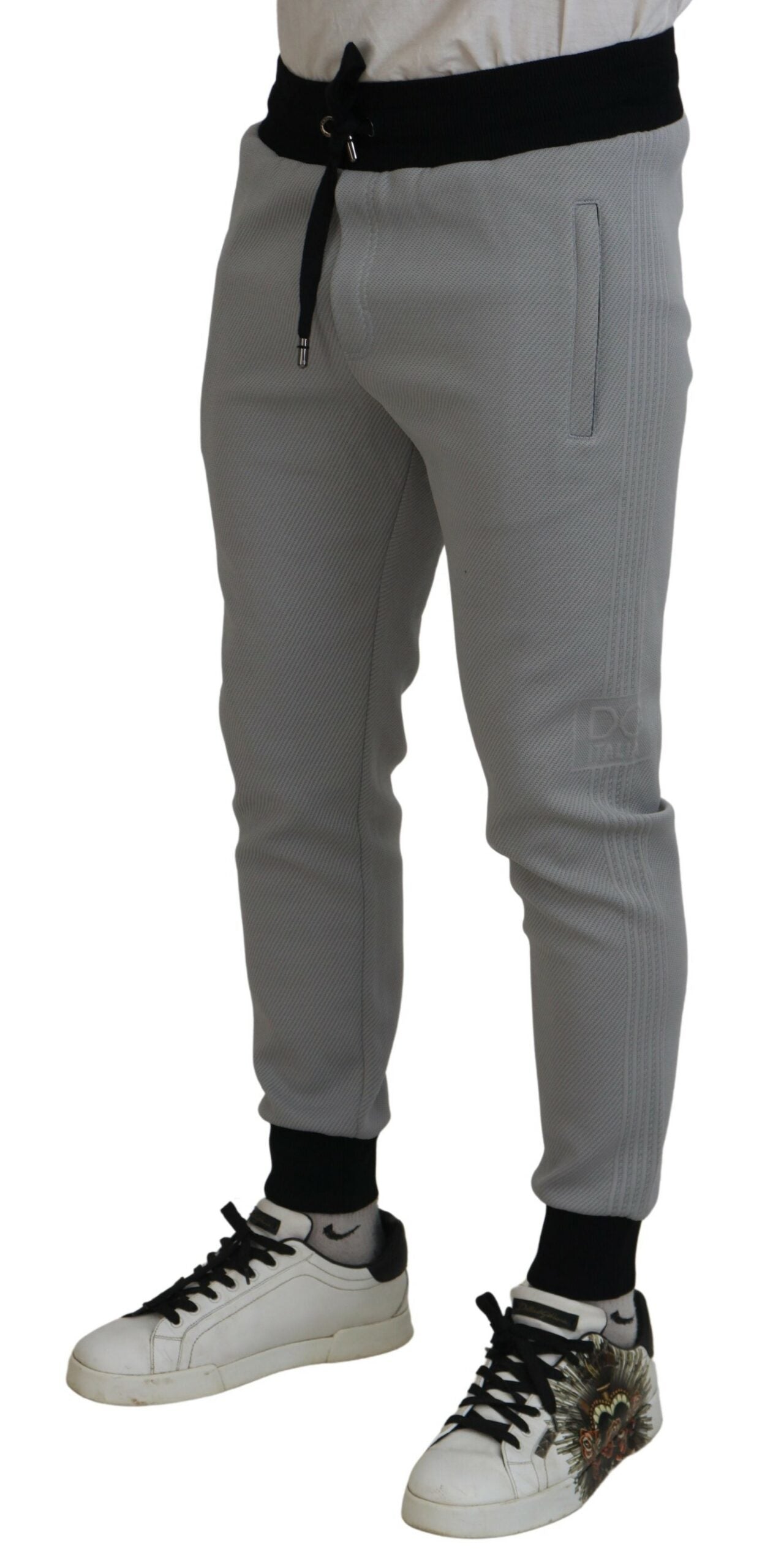 Dolce & Gabbana Gray Polyester Sweatpants Jogger Pants | Regal Royce